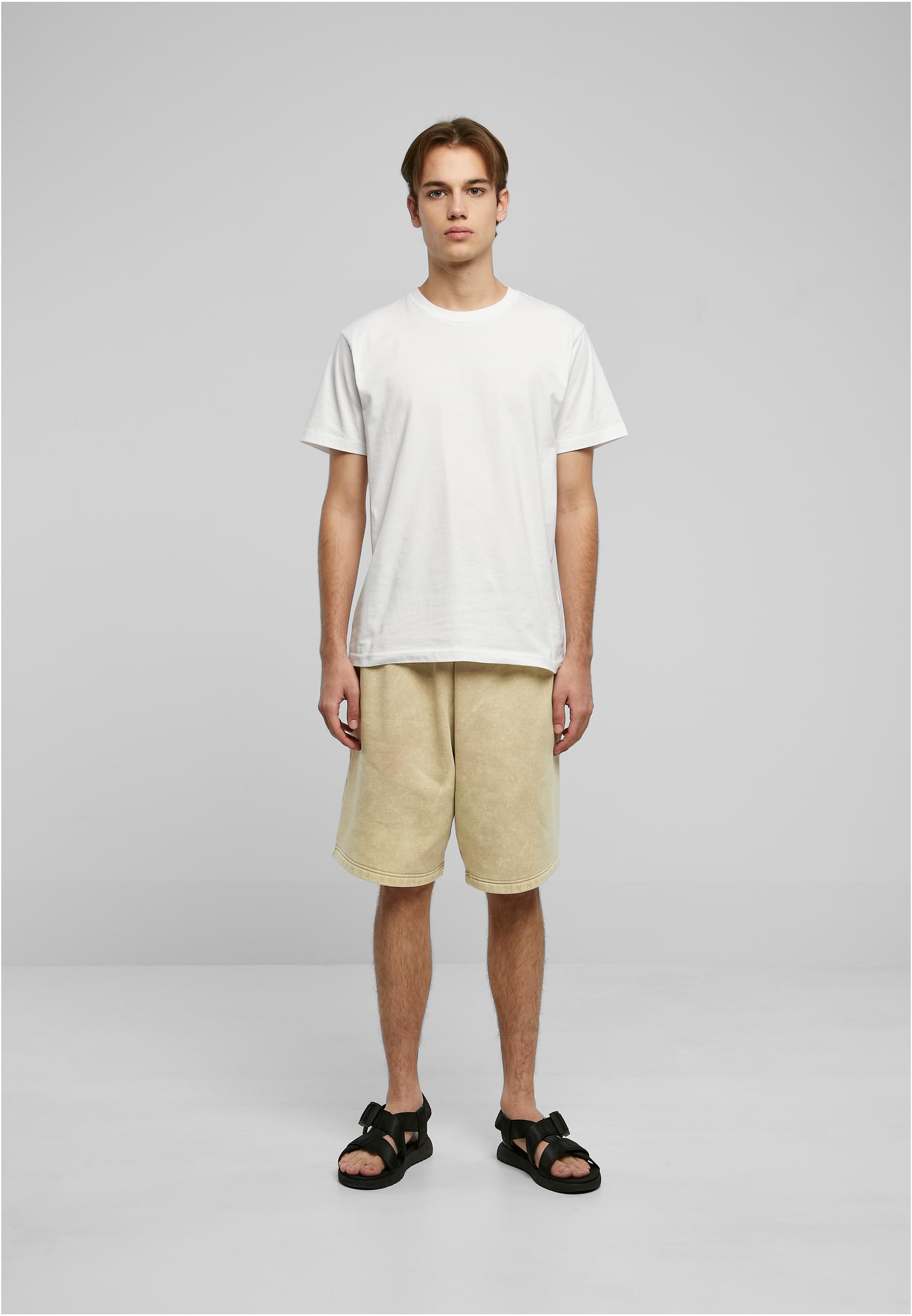 Heavy Stone Washed Sweat Shorts | unionbeige