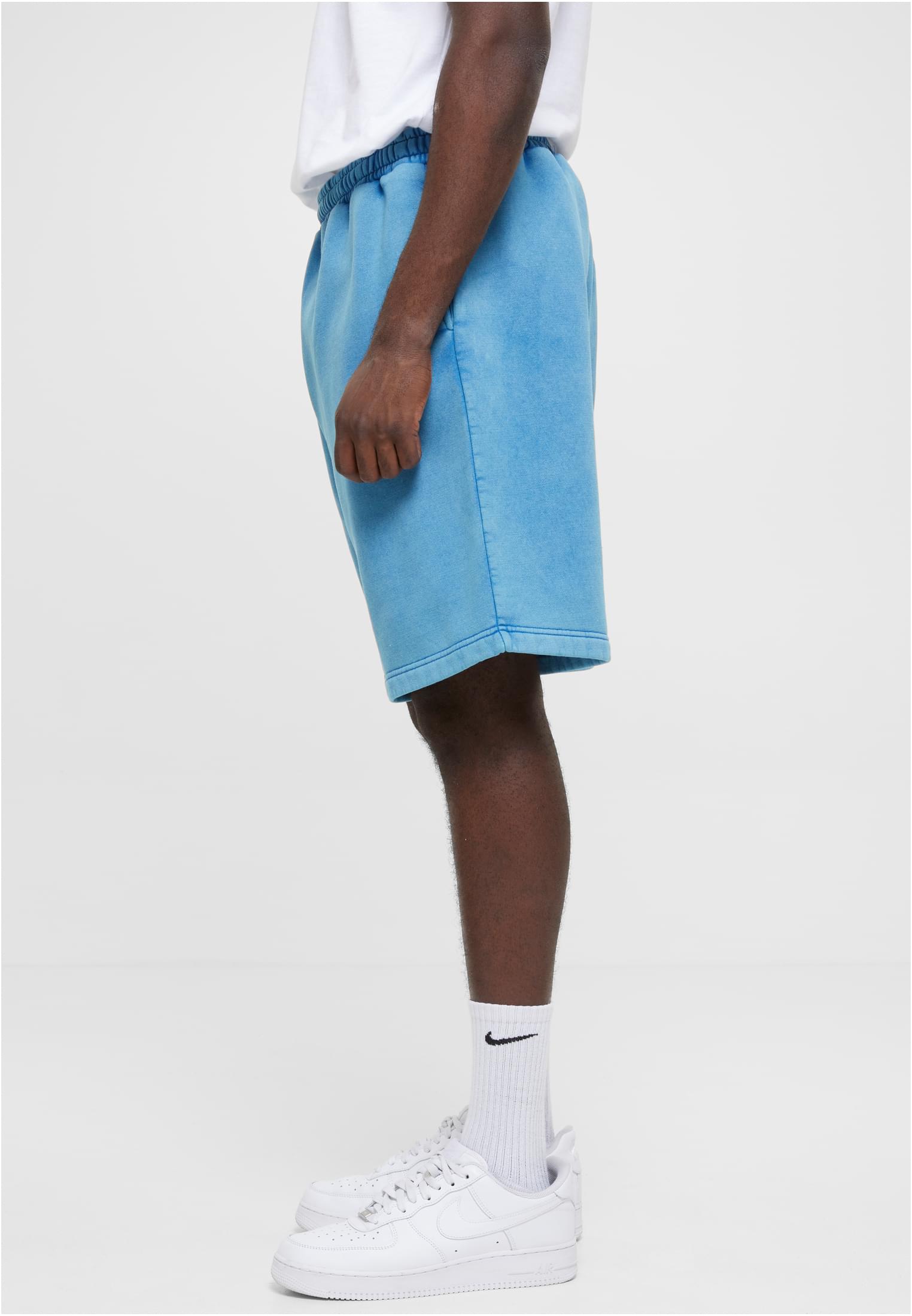 Heavy Stone Washed Sweat Shorts | royal