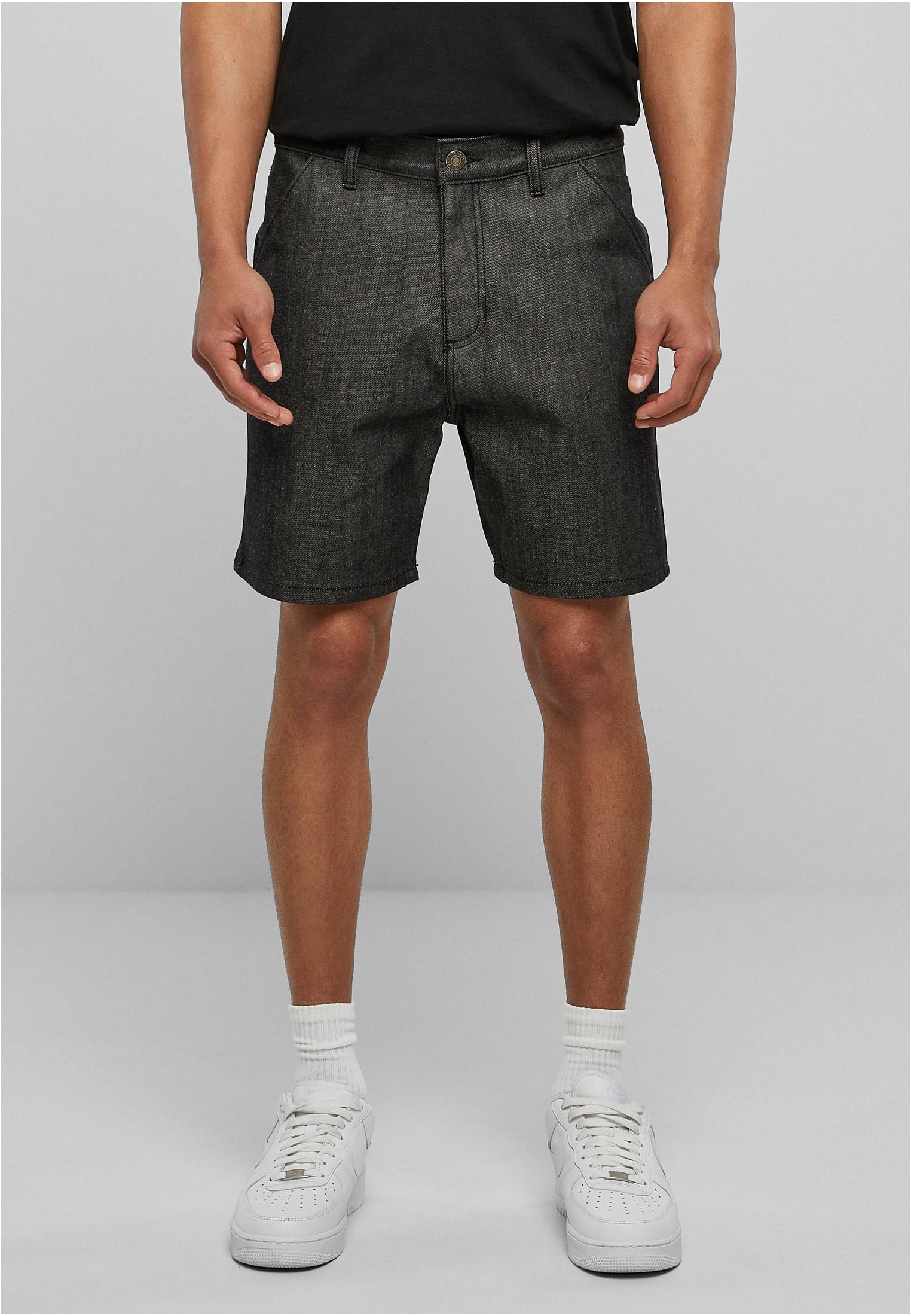 Denim Bermuda Shorts | jet black