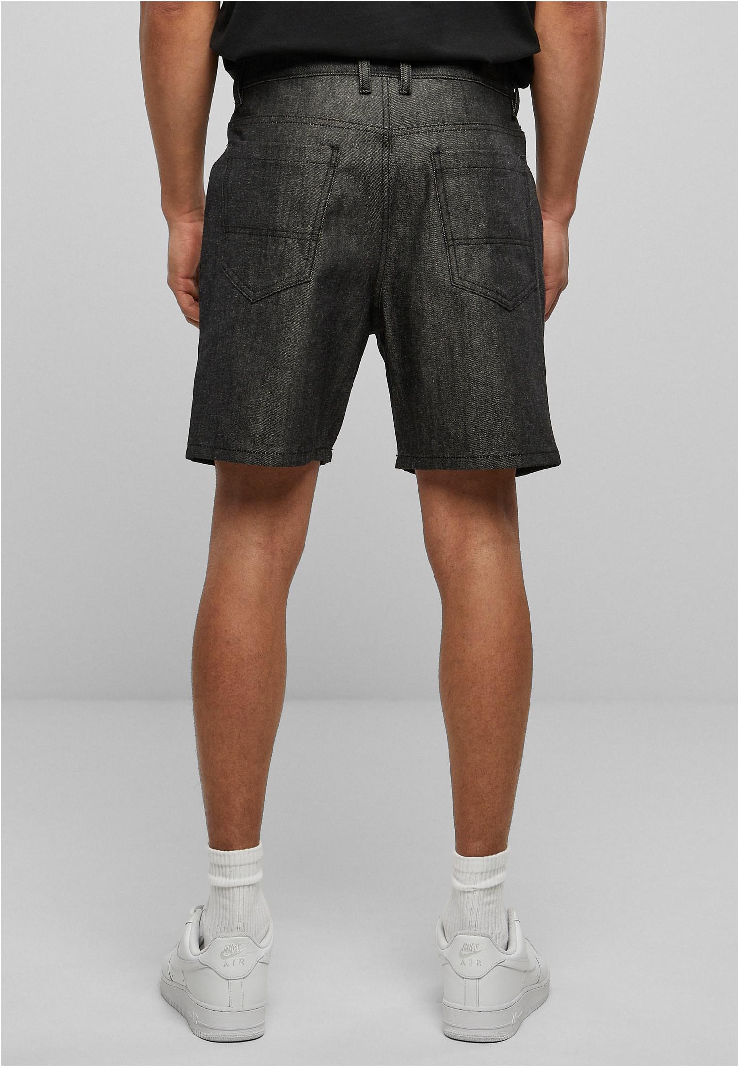 Denim Bermuda Shorts | jet black