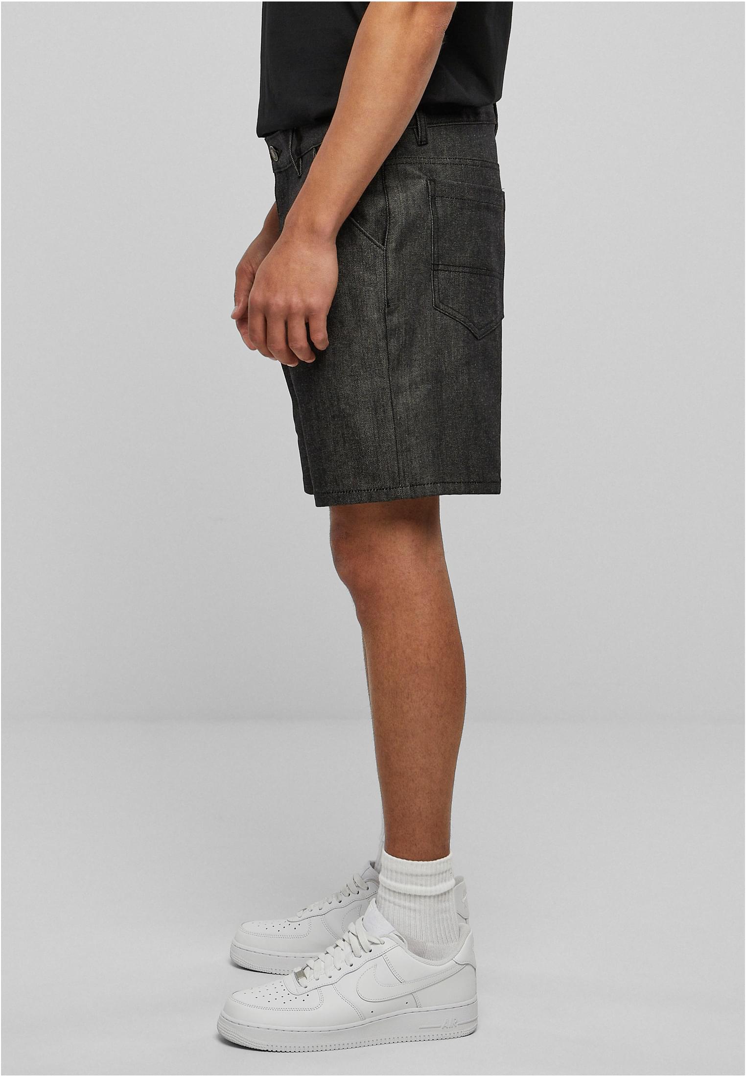 Denim Bermuda Shorts | jet black