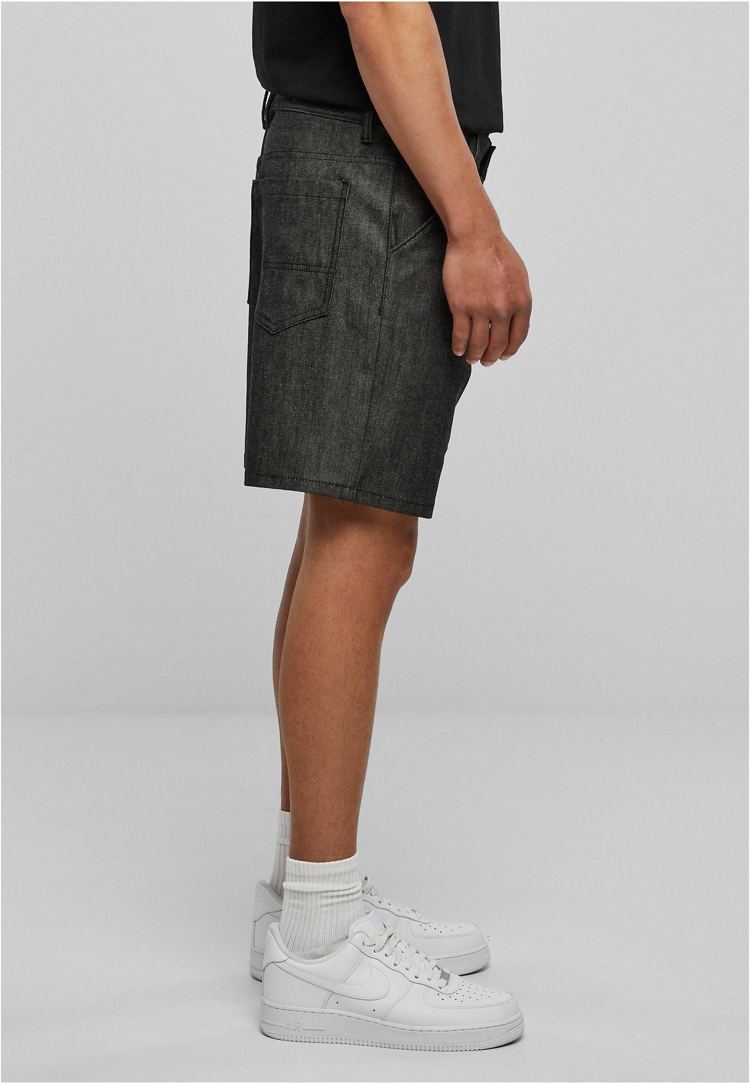 Denim Bermuda Shorts | jet black