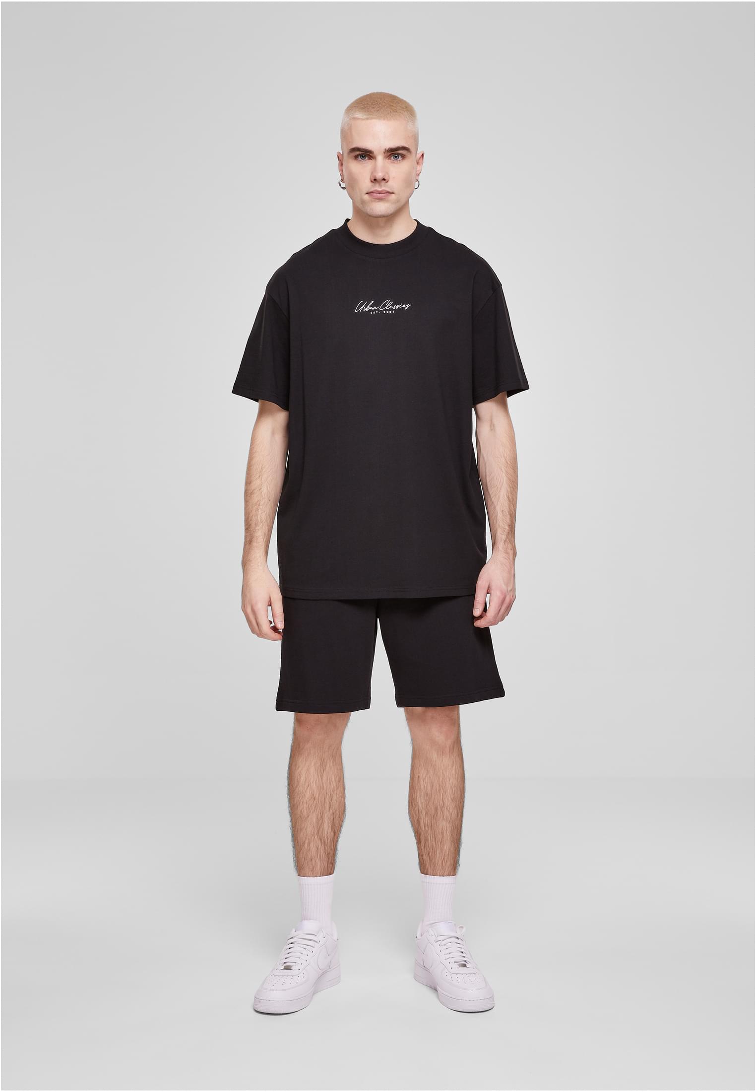 Oversized Mid Embroidery Tee | black