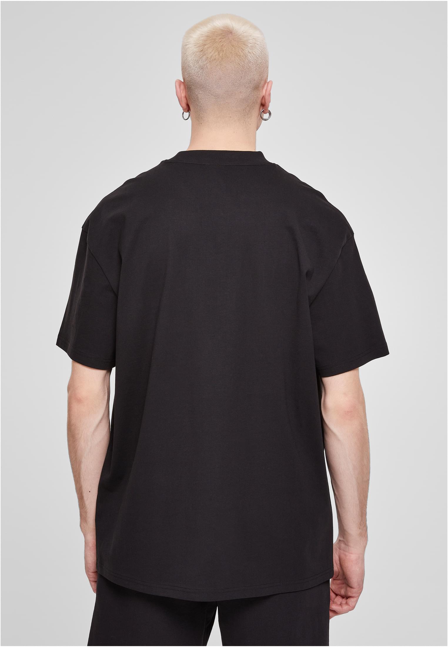 Oversized Mid Embroidery Tee | black