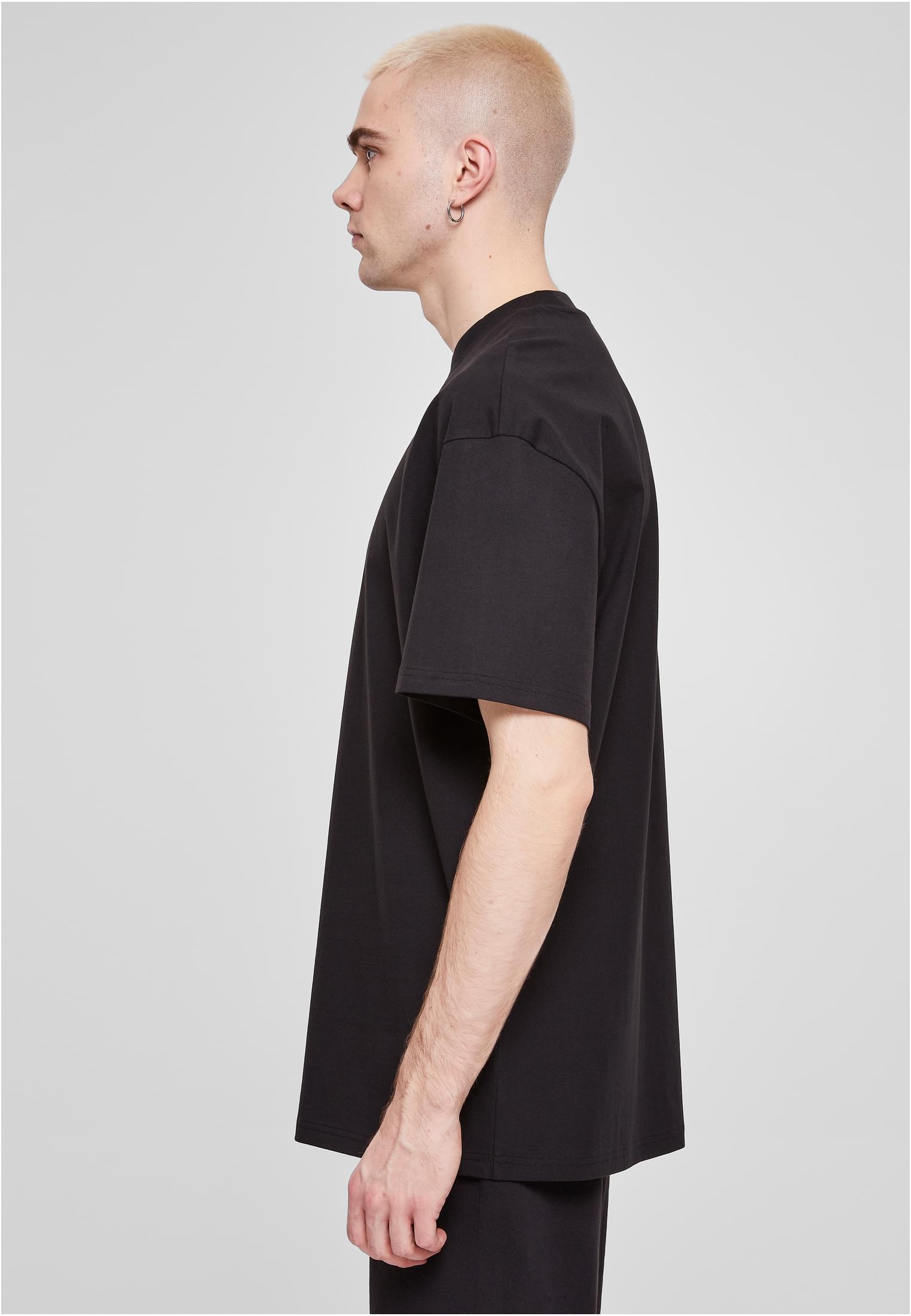 Oversized Mid Embroidery Tee | black