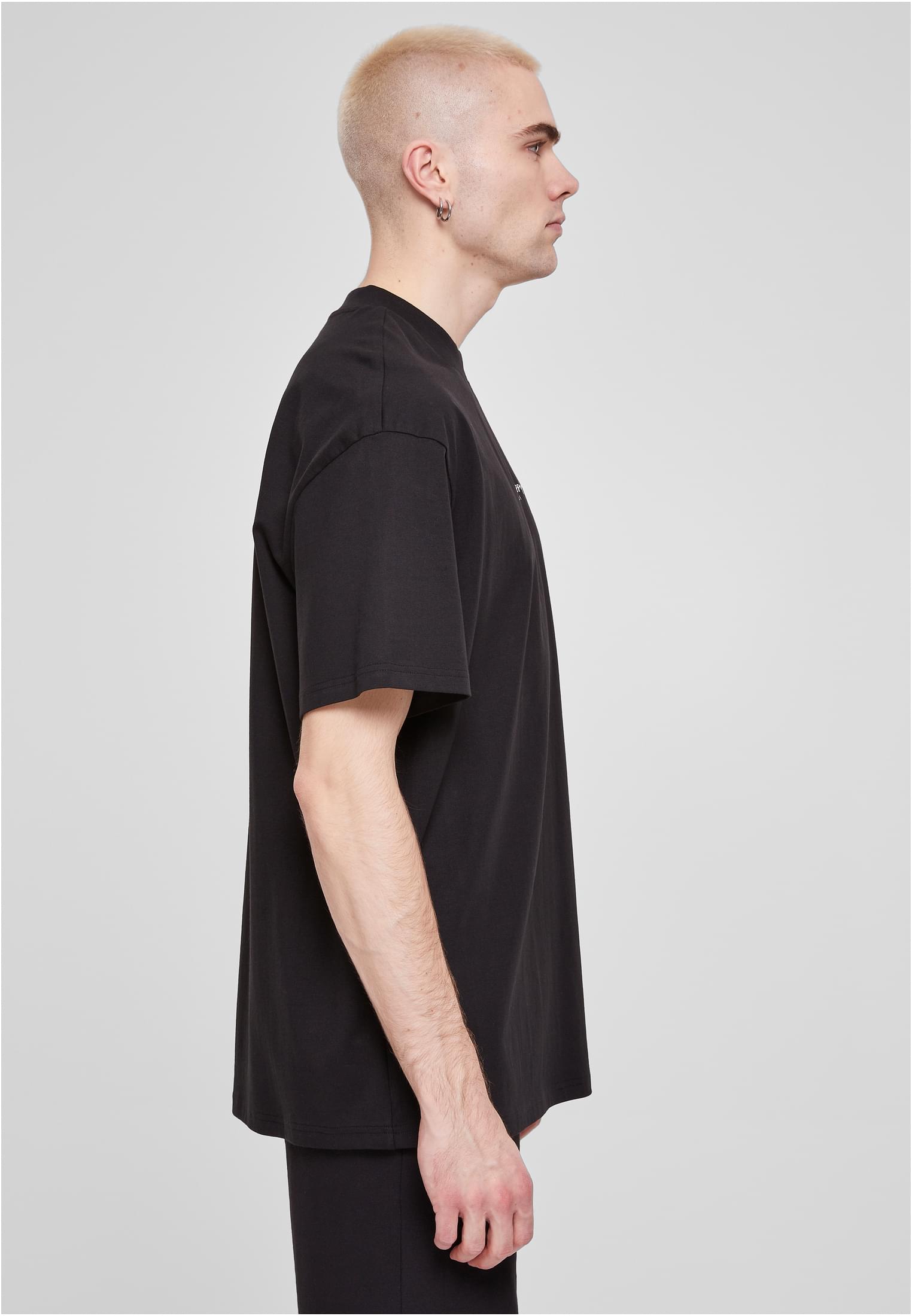 Oversized Mid Embroidery Tee | black