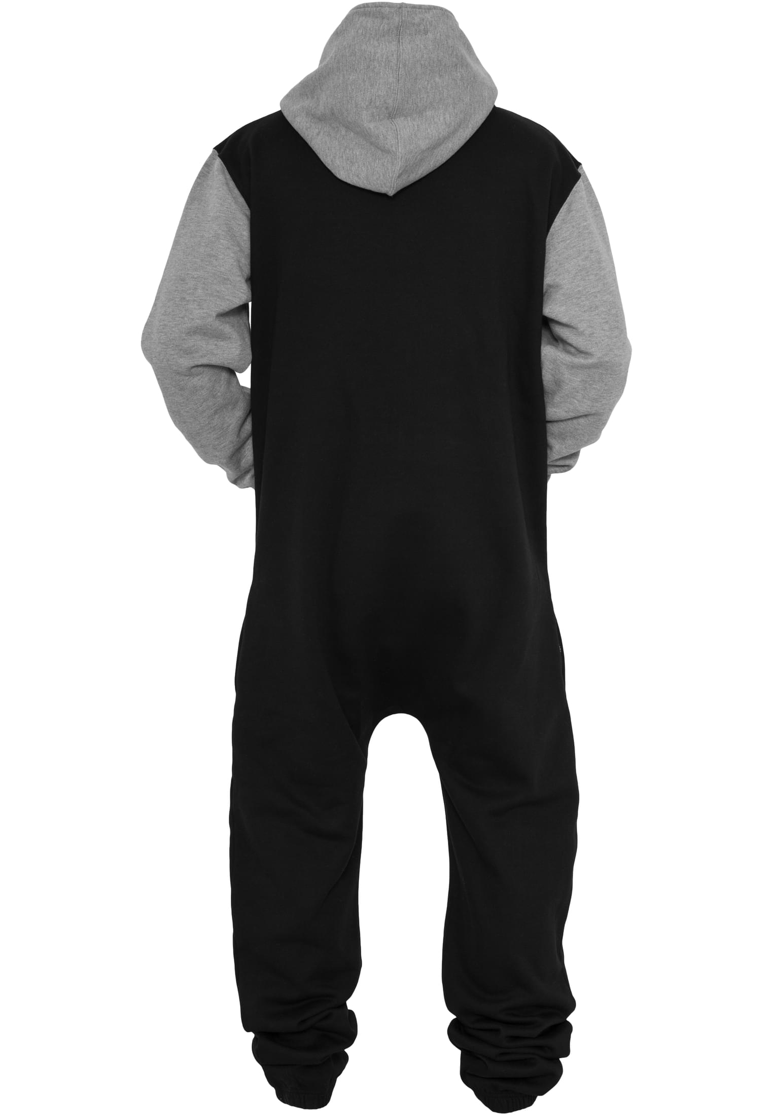 College Sweat Jumpsuit | blk/gry