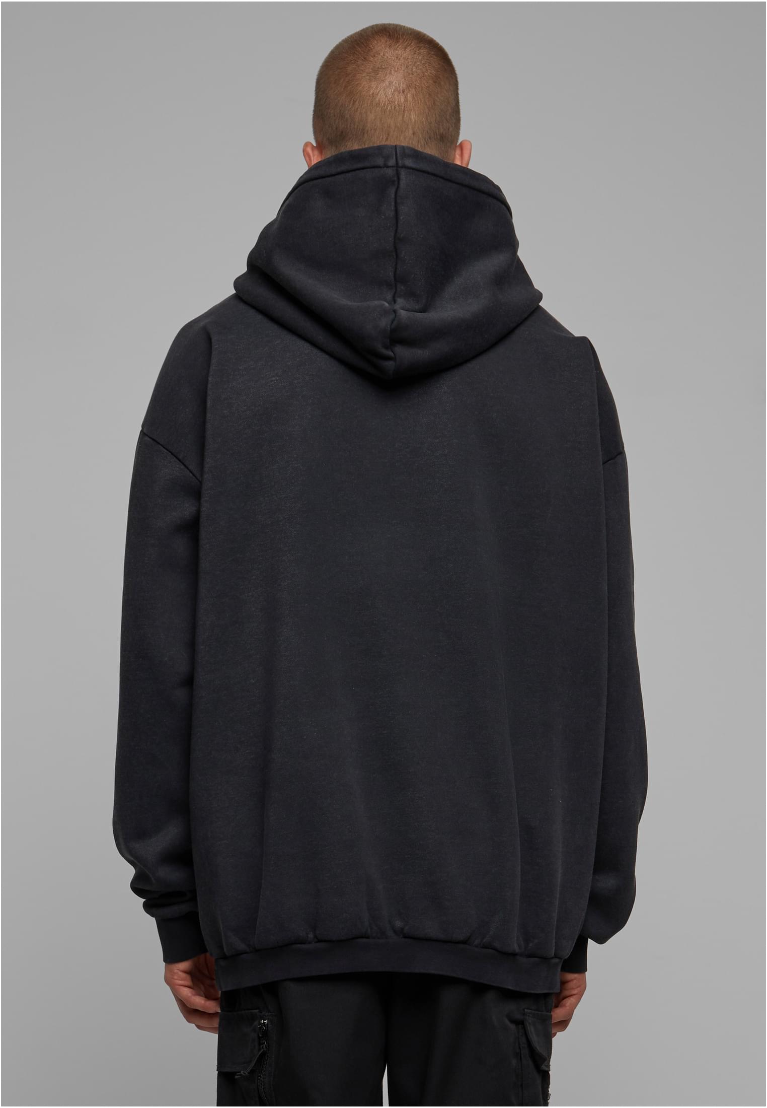 Acid Washed Hoody | black