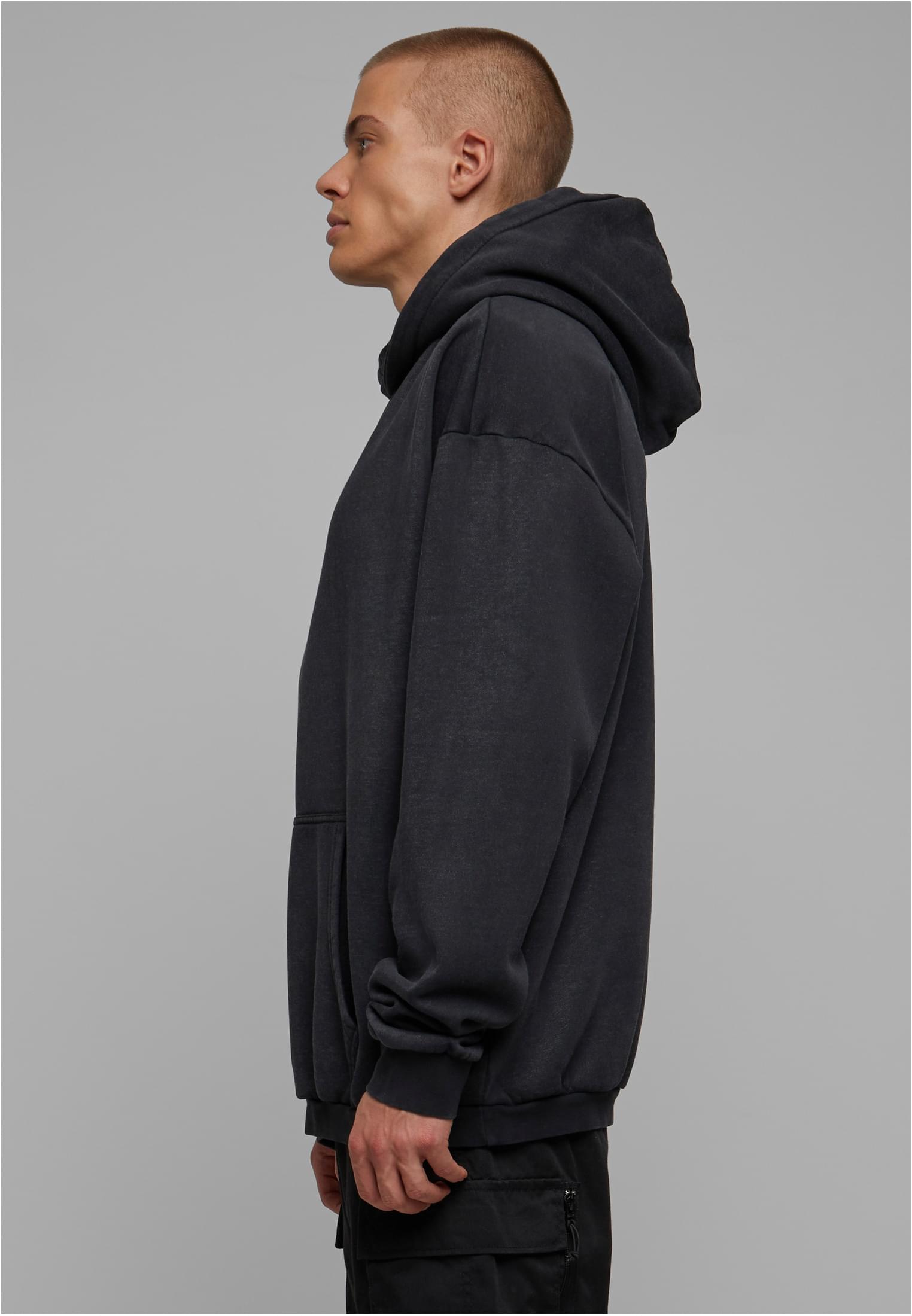 Acid Washed Hoody | black