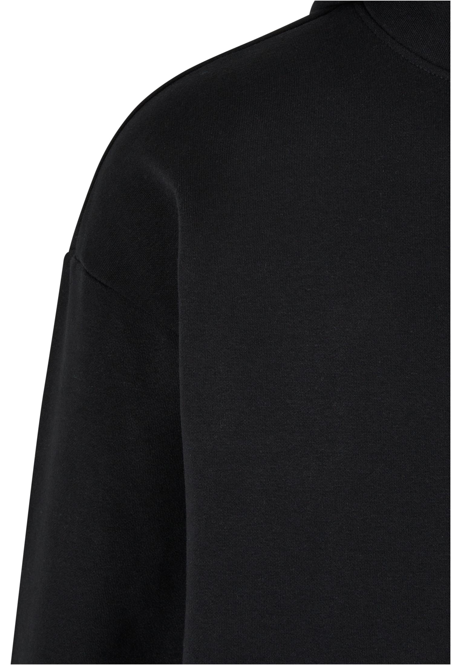 High Neck Hoody | black