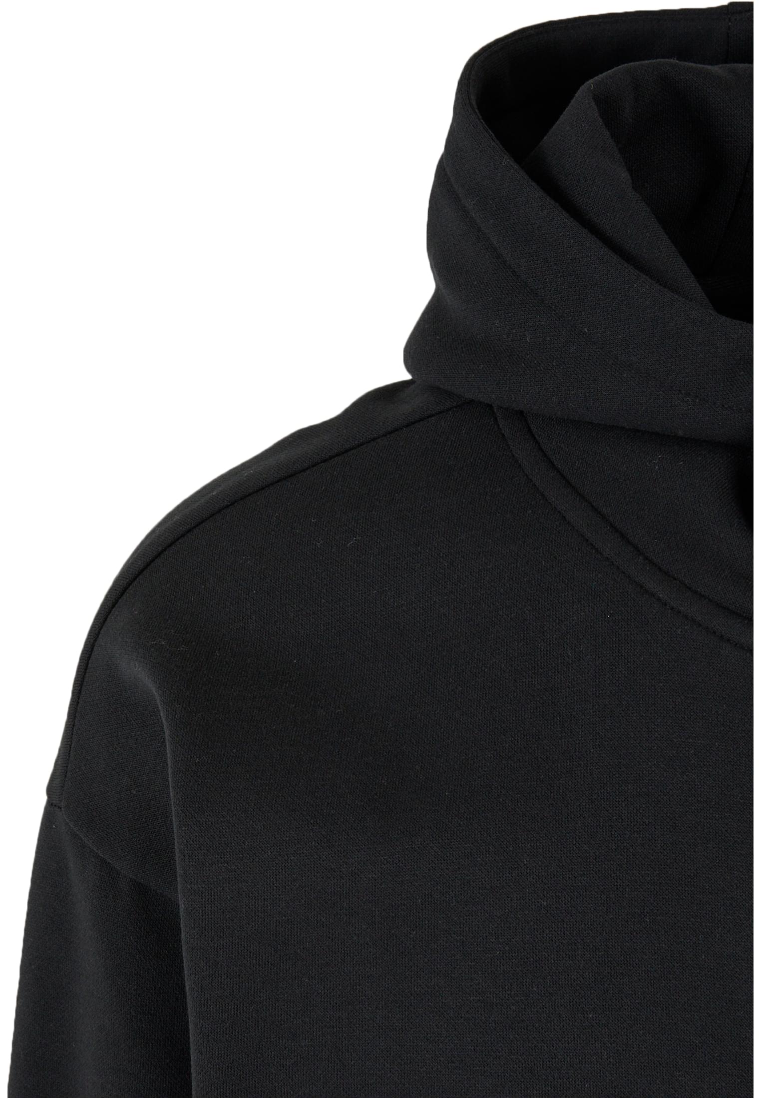 High Neck Zip Hoody | black