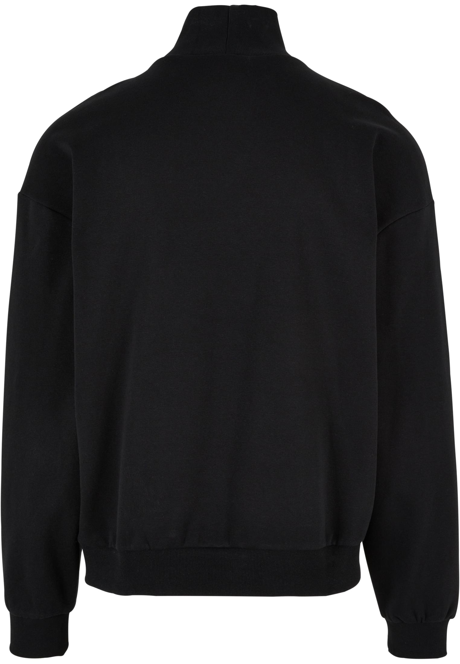 High Rib Neck Crew | black