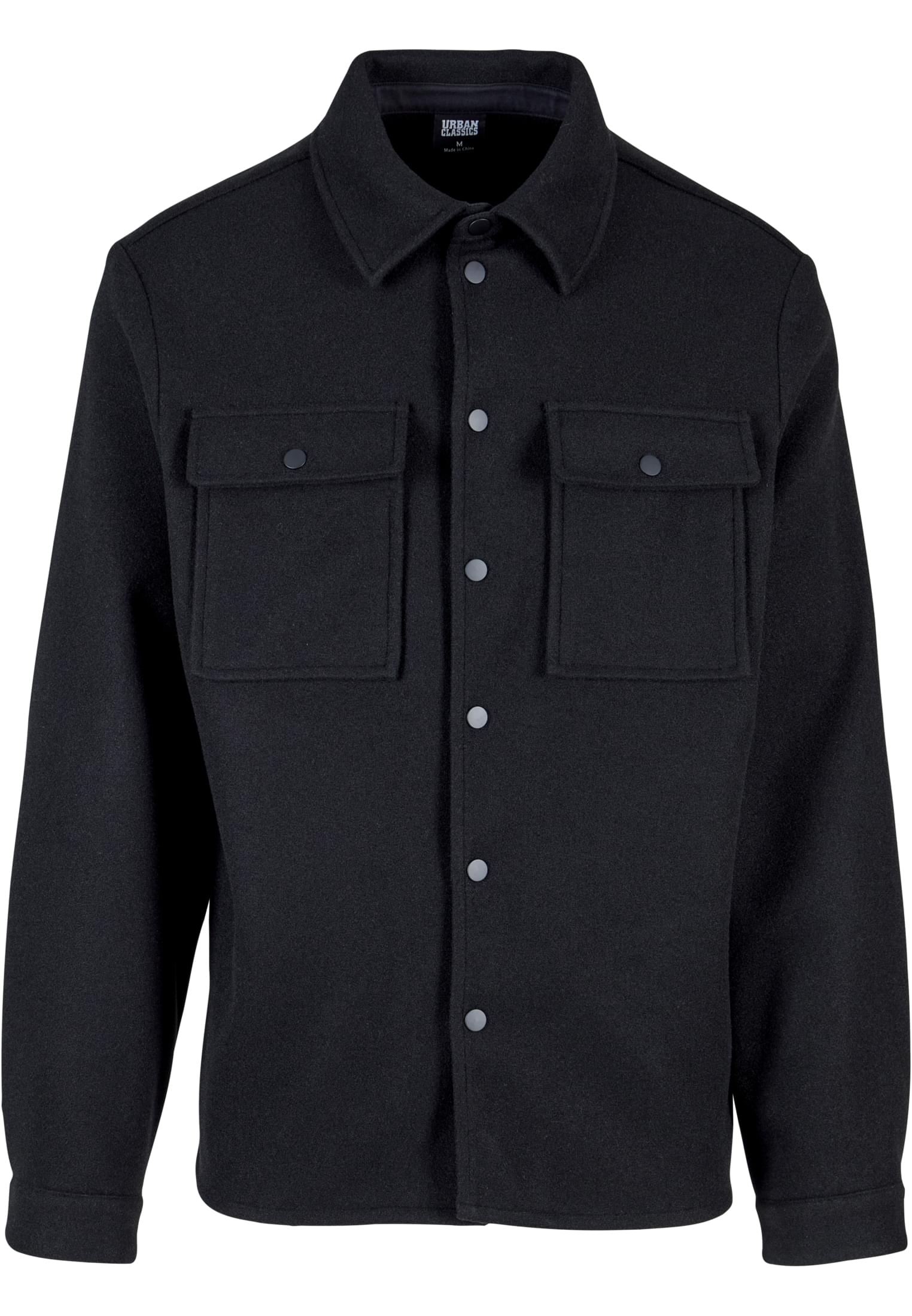 Plain Overshirt | black