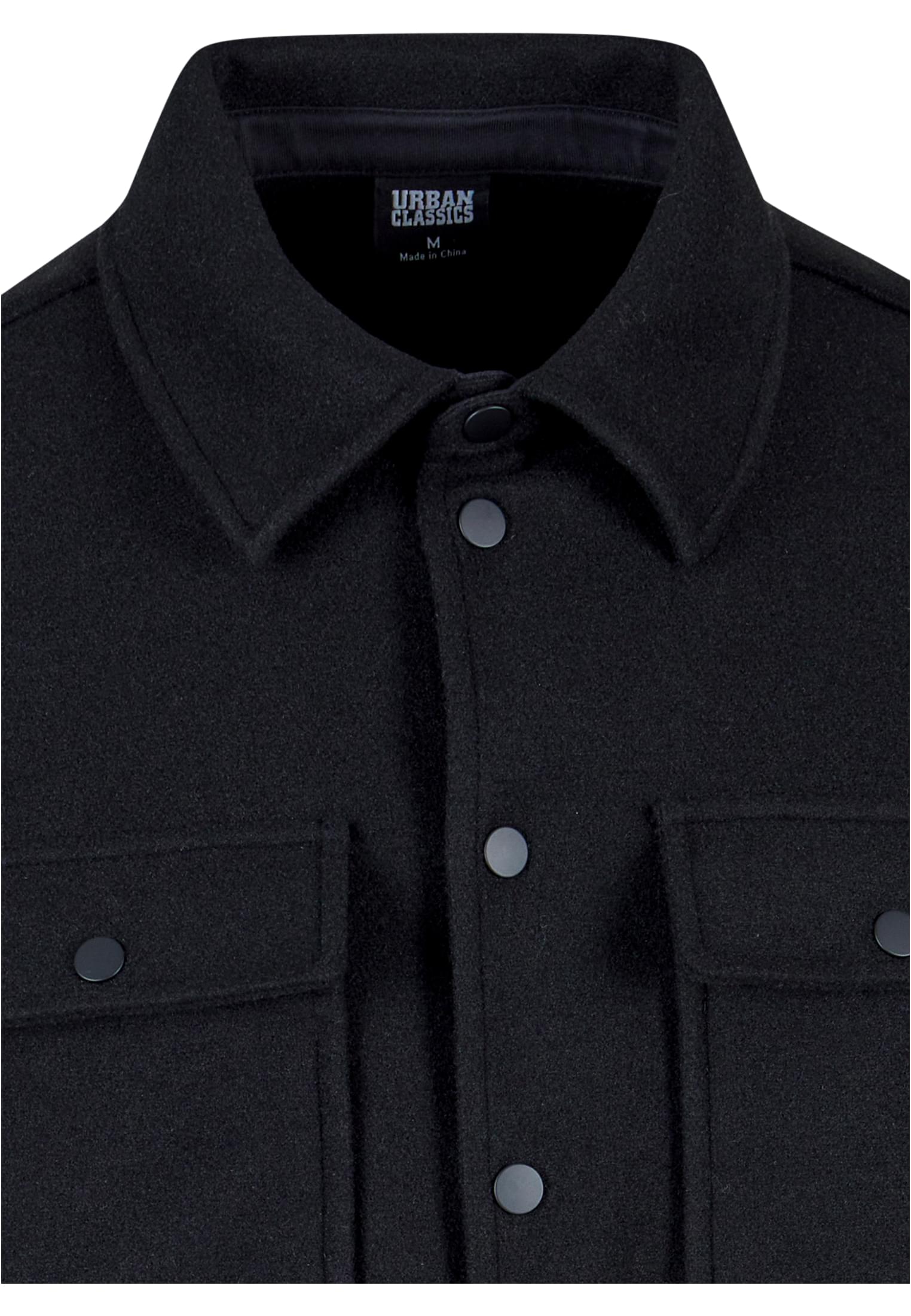 Plain Overshirt | black