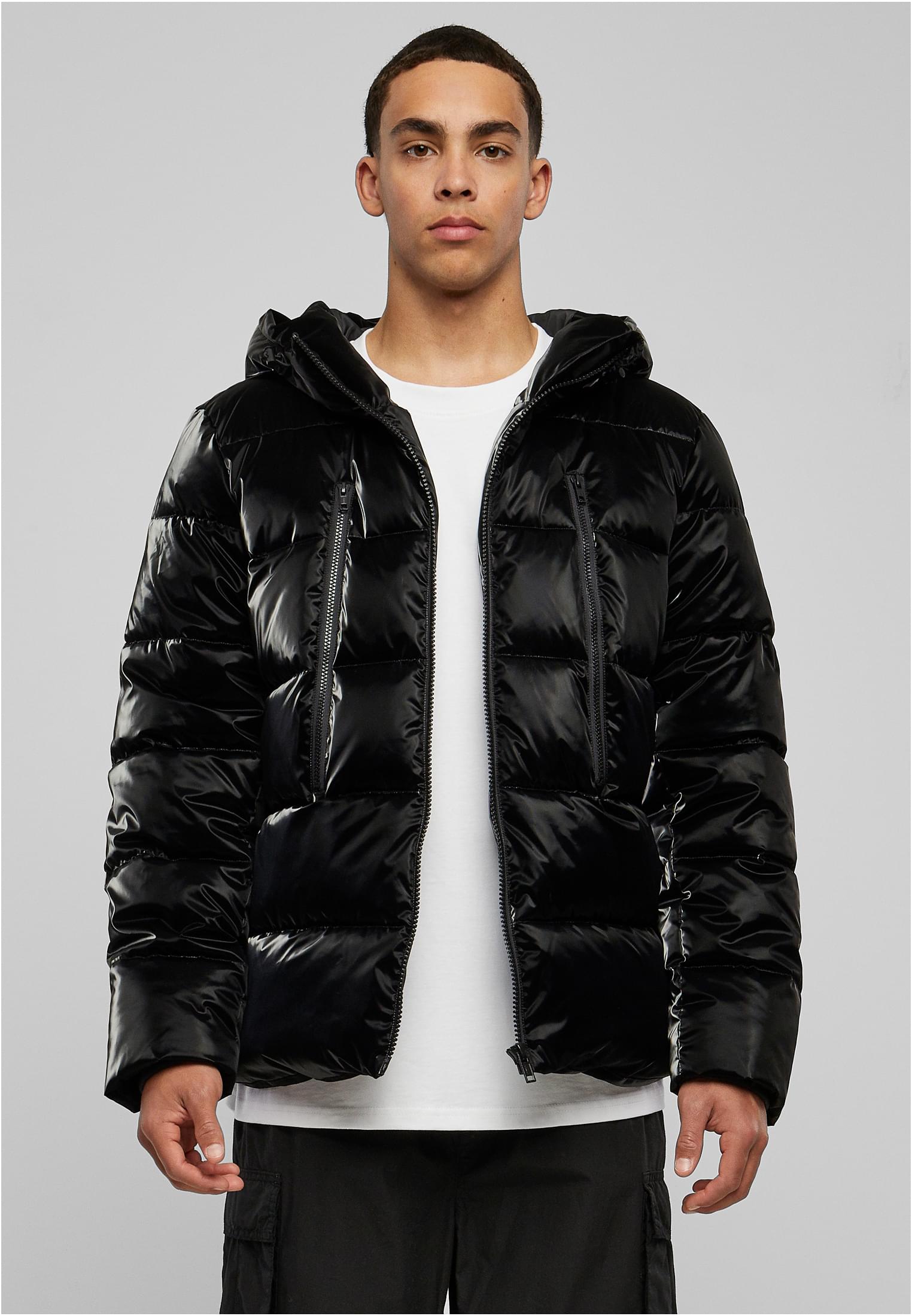 Shark Skin Puffer Jacket | black