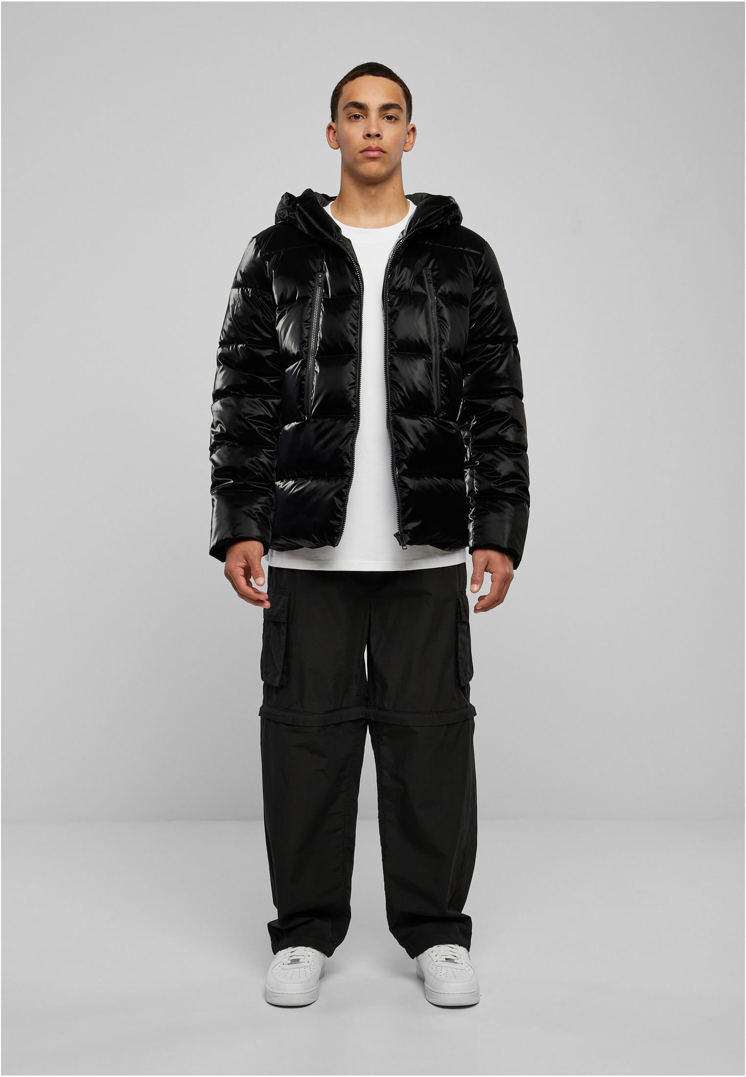 Shark Skin Puffer Jacket | black