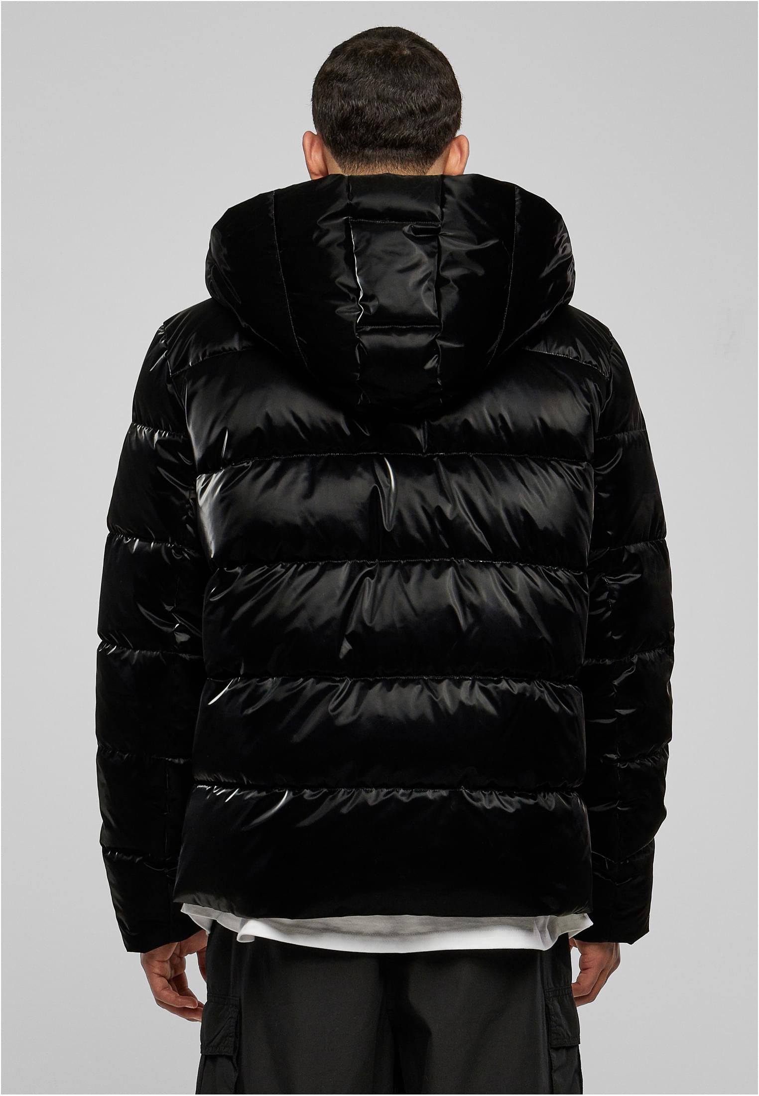 Shark Skin Puffer Jacket | black