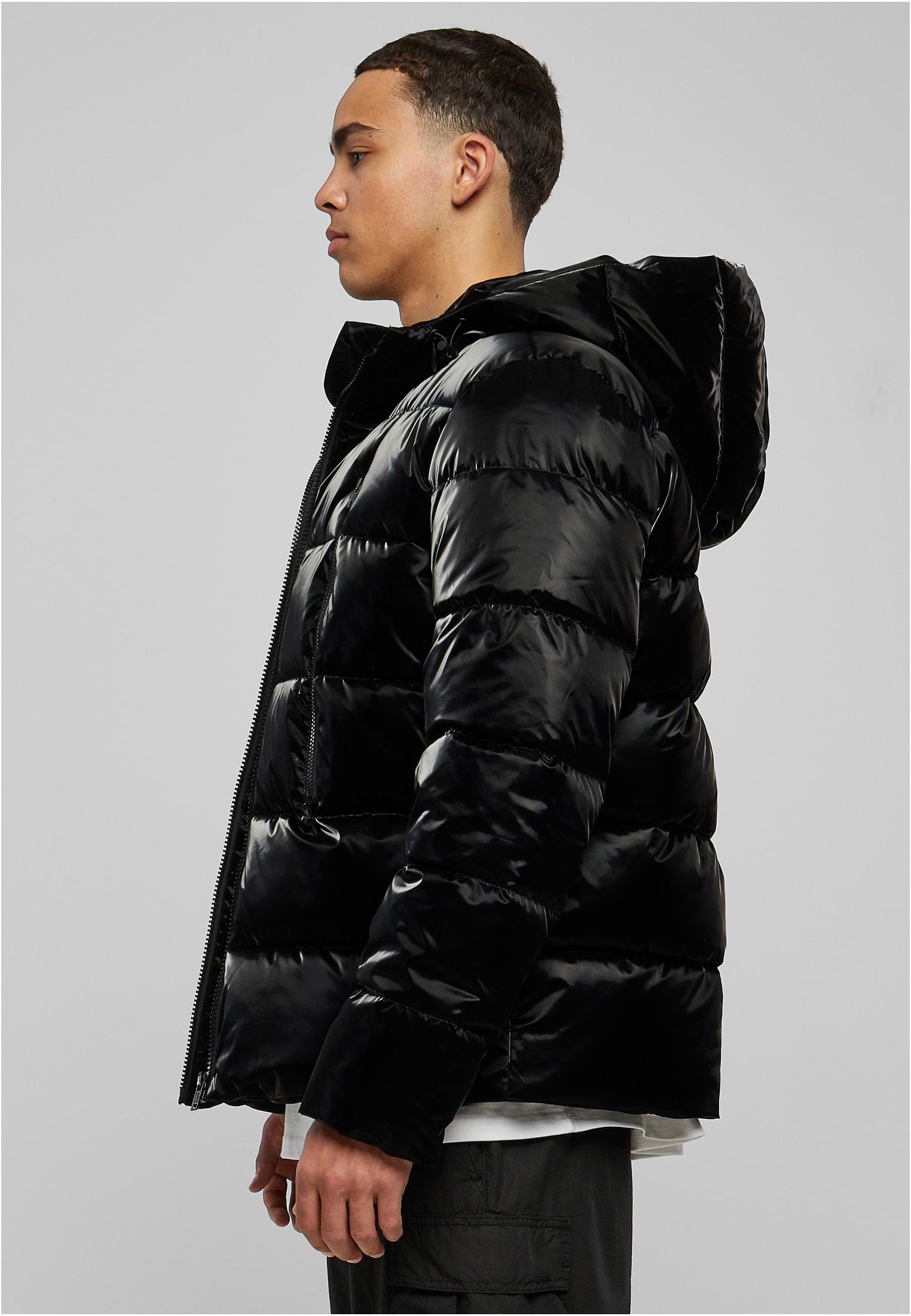 Shark Skin Puffer Jacket | black