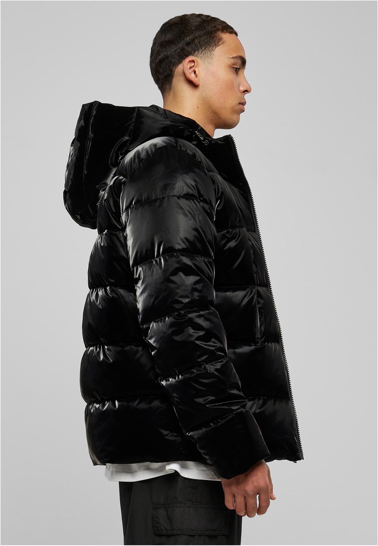 Shark Skin Puffer Jacket | black