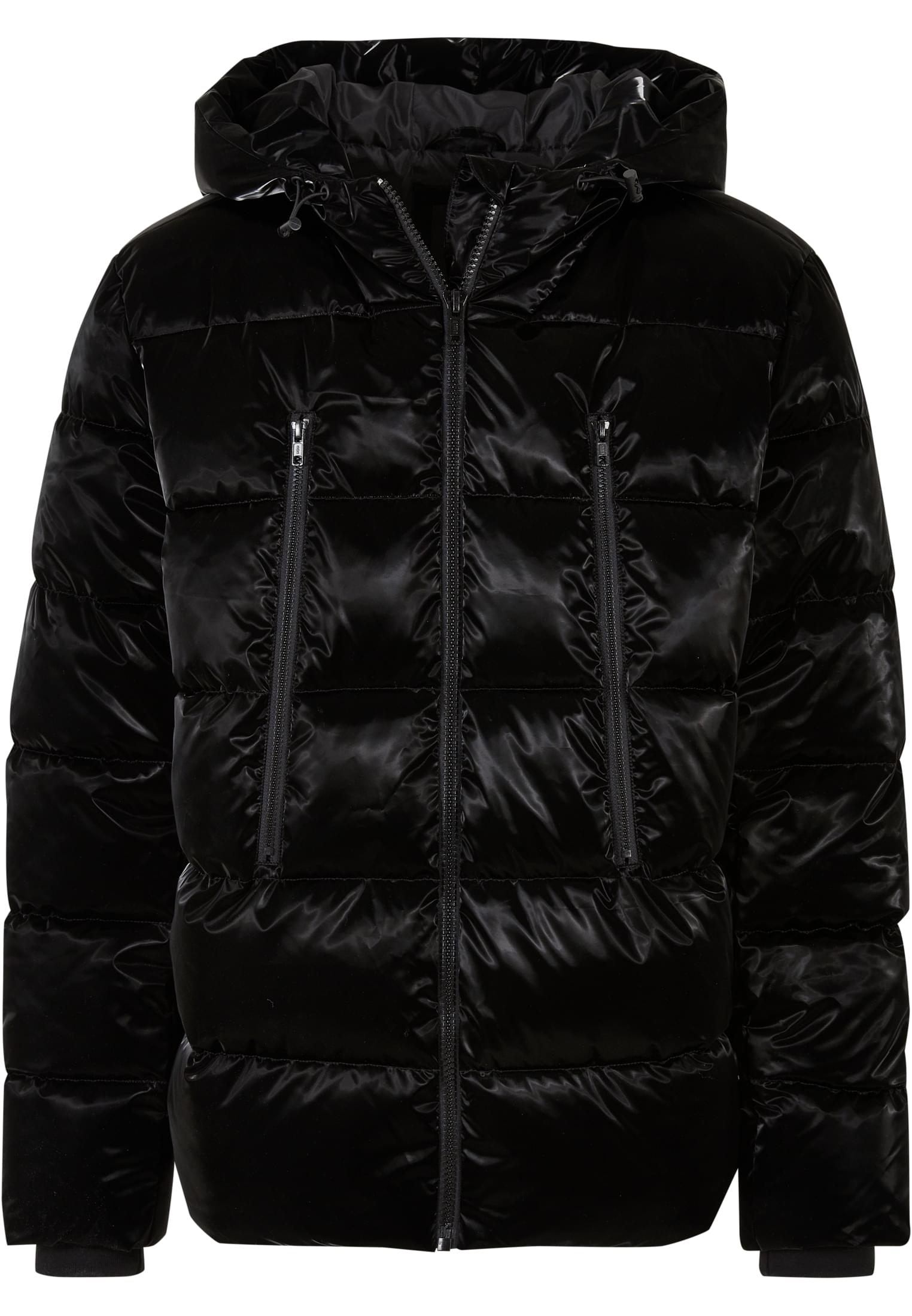 Shark Skin Puffer Jacket | black