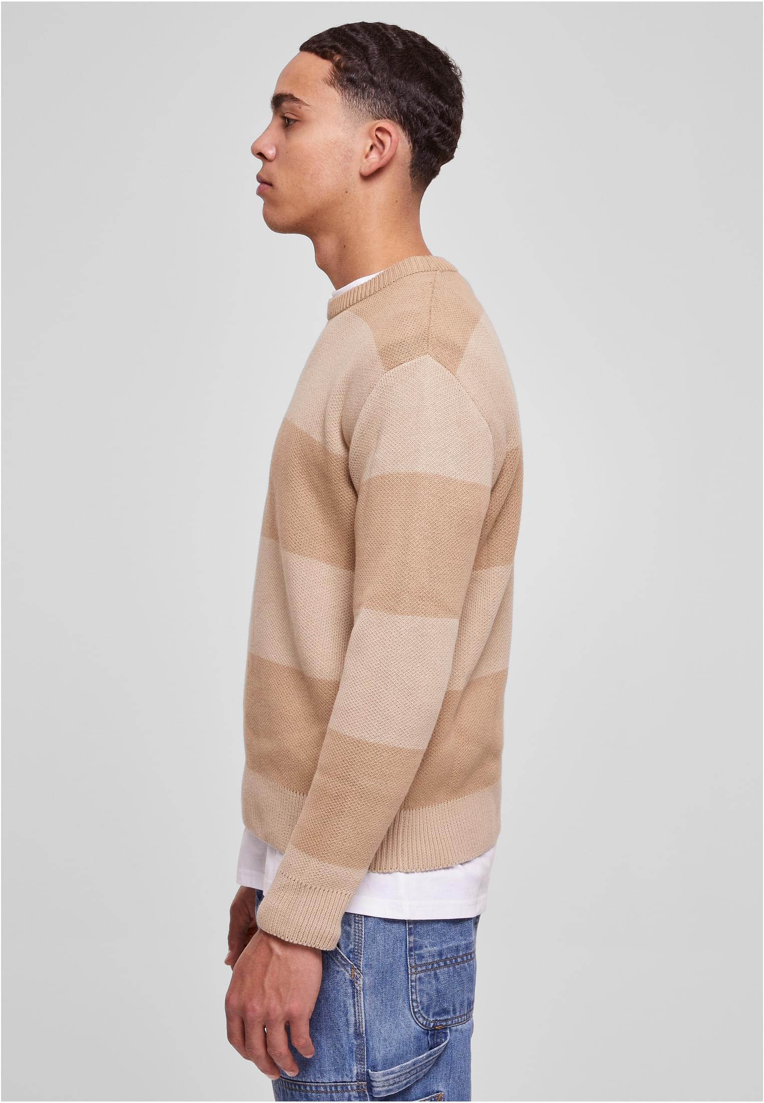 Heavy Oversized Striped Sweatshirt | warmsand/wetsand