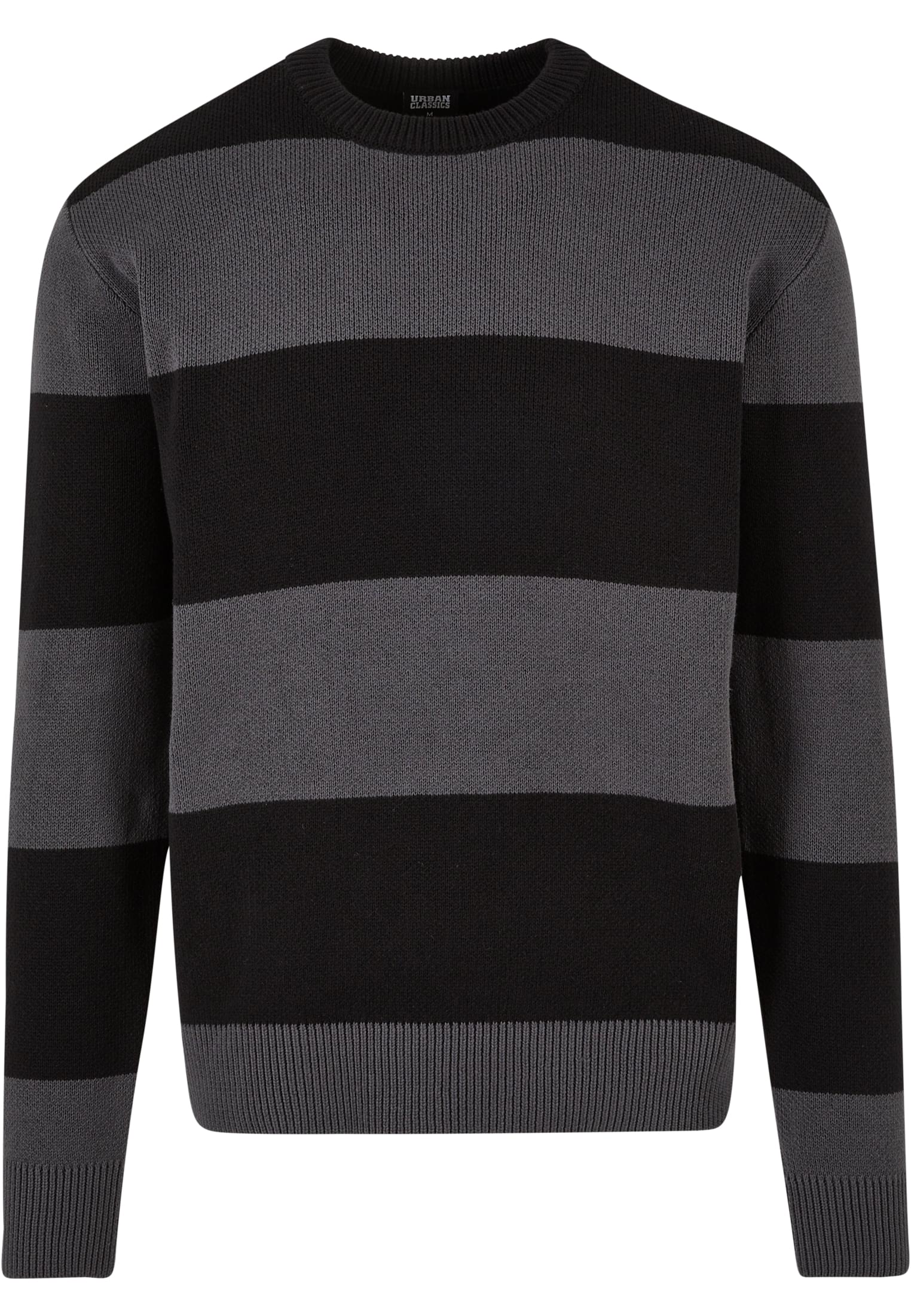 Heavy Oversized Striped Sweatshirt | black/darkshadow