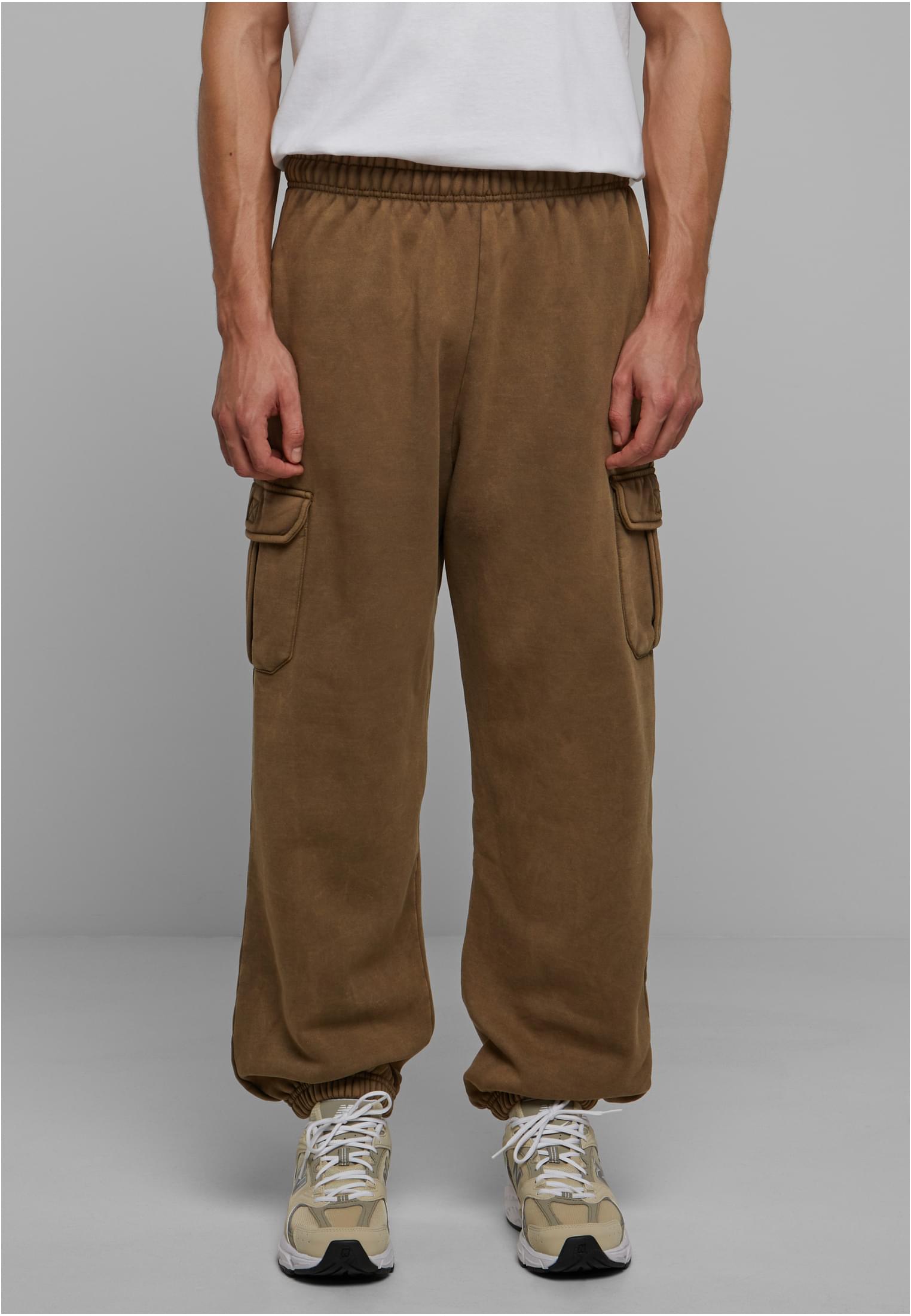 Acid Washed Cargo Sweatpants | summerolive