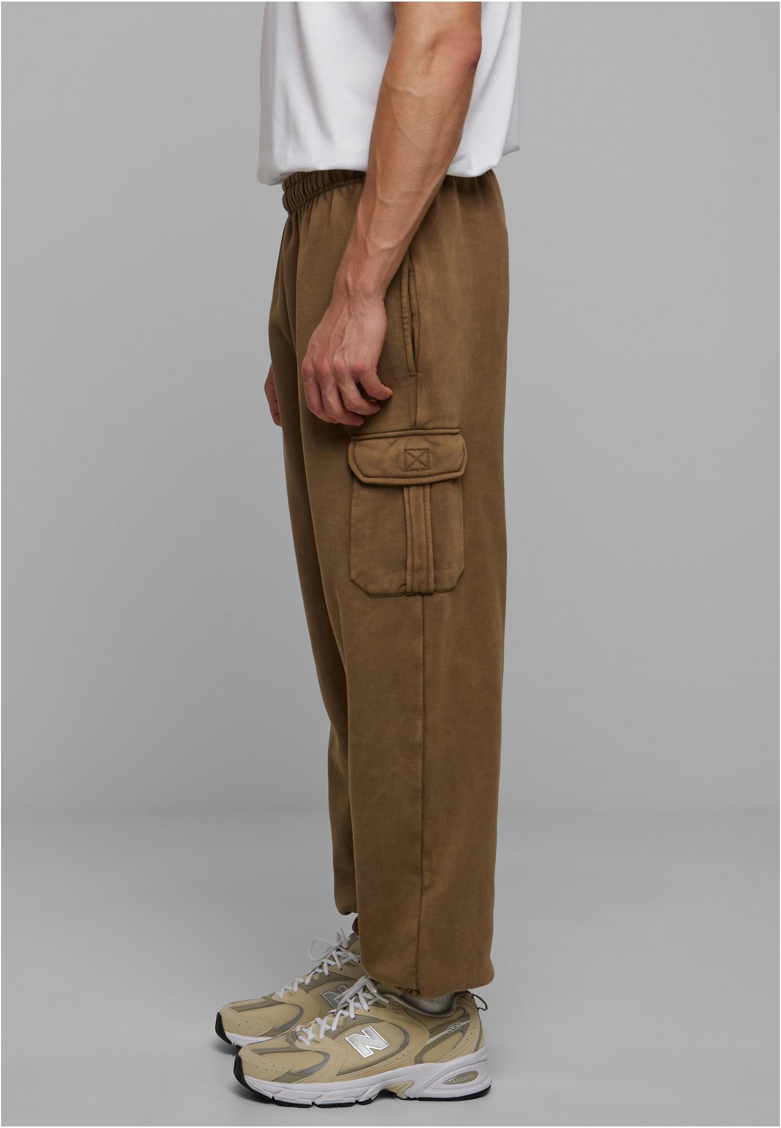 Acid Washed Cargo Sweatpants | summerolive