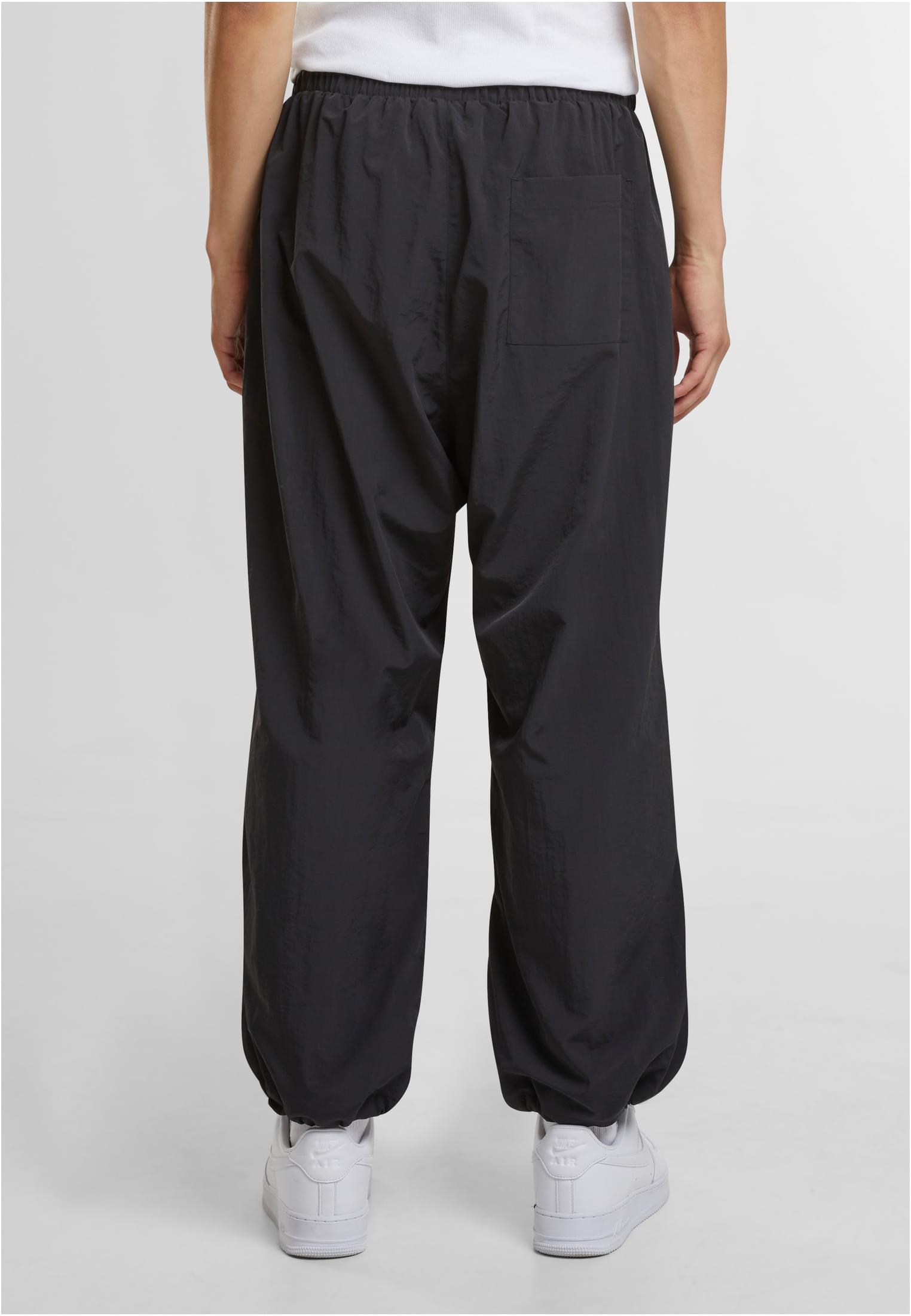 Nylon Parachute Pants | black