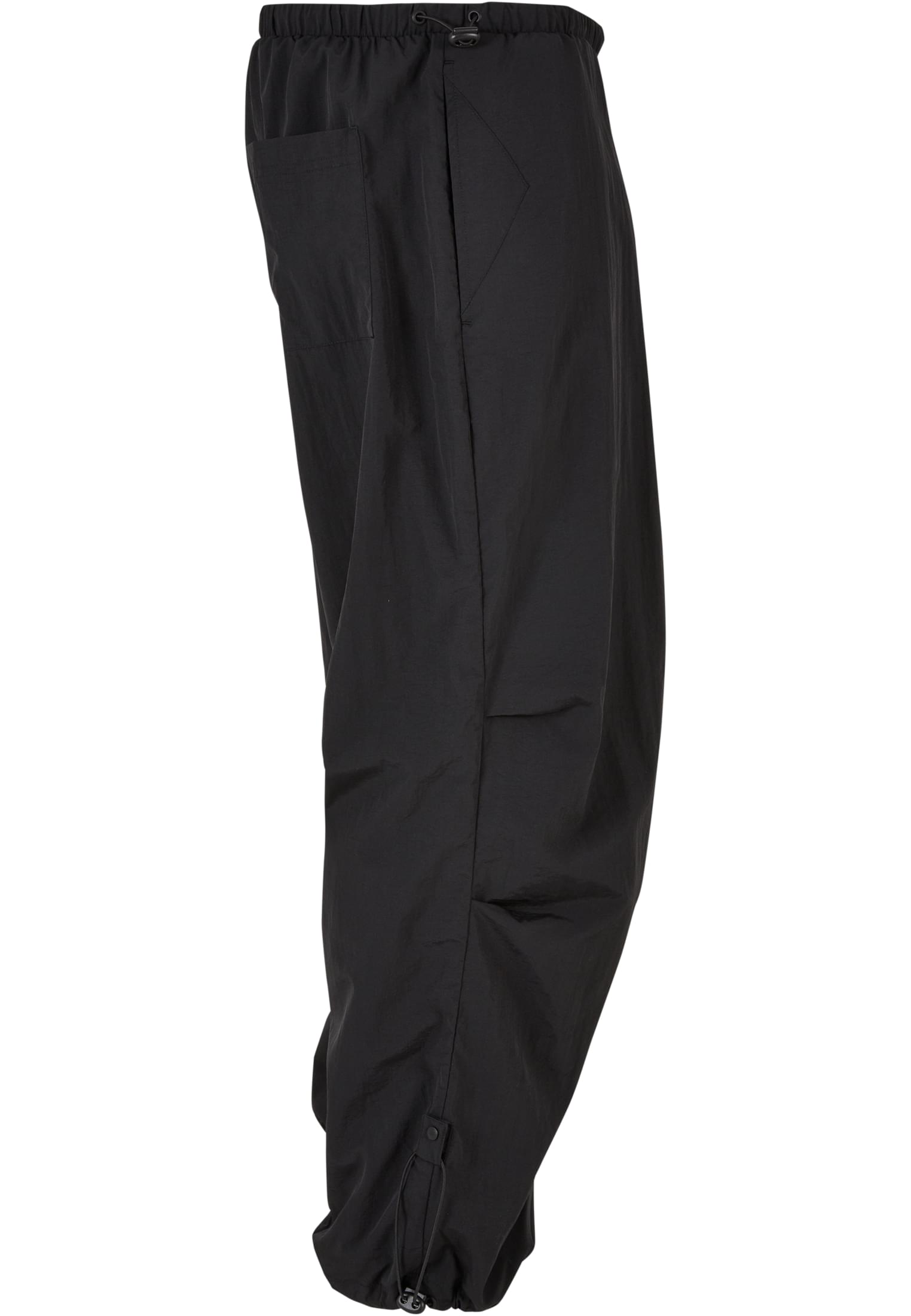 Nylon Parachute Pants | black