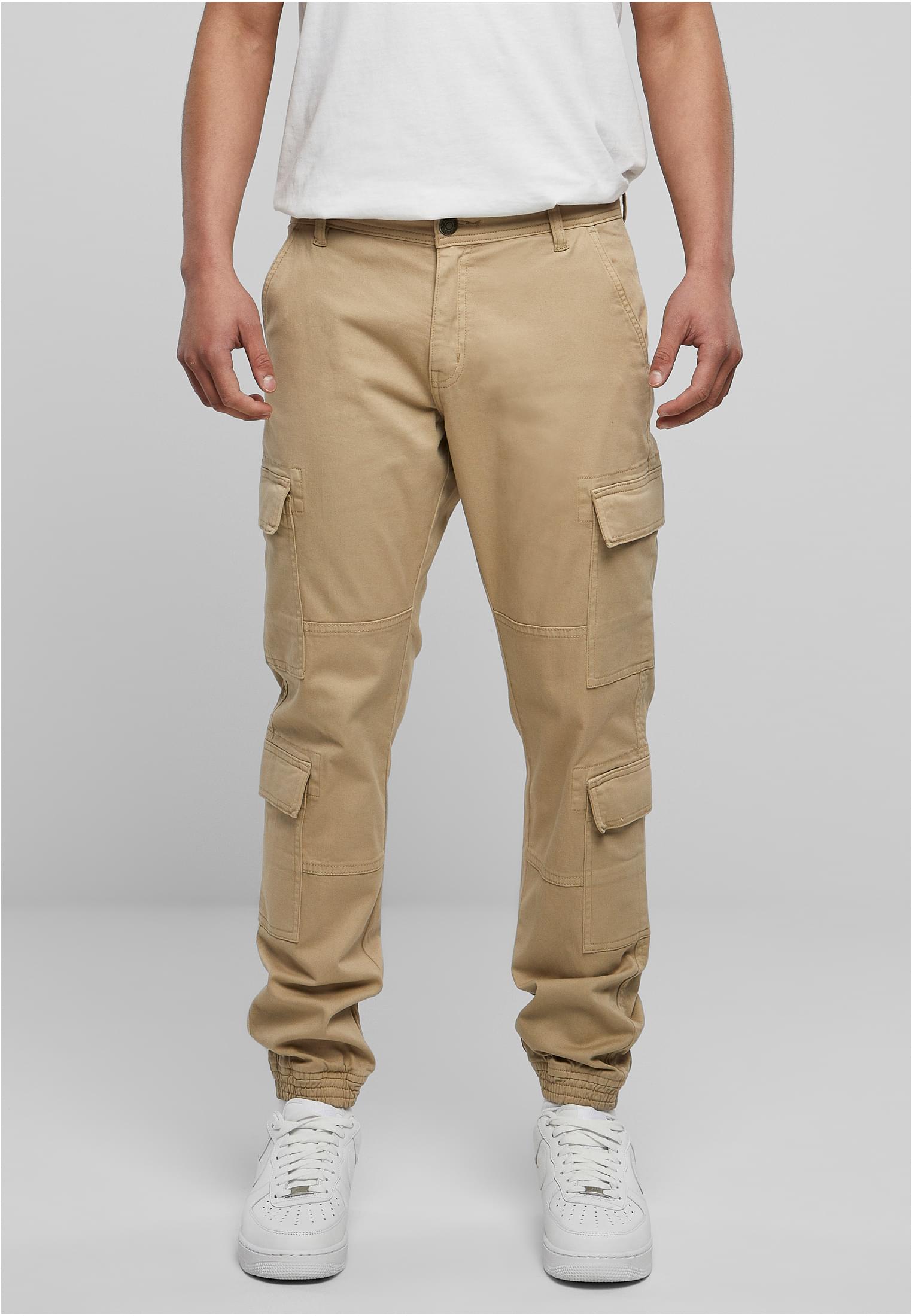 Double Cargo Twill Jogging Pants | warmsand