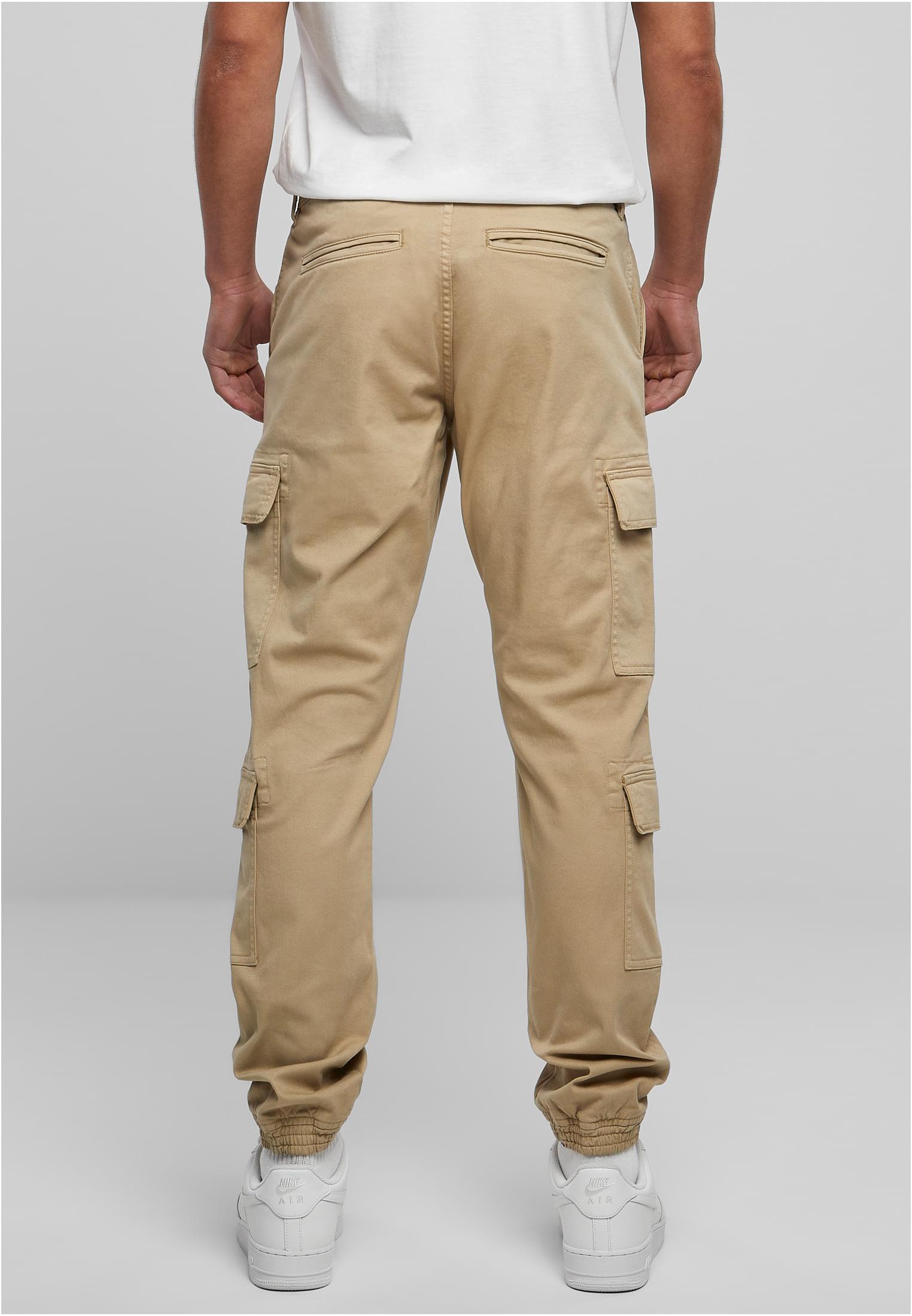 Double Cargo Twill Jogging Pants | warmsand