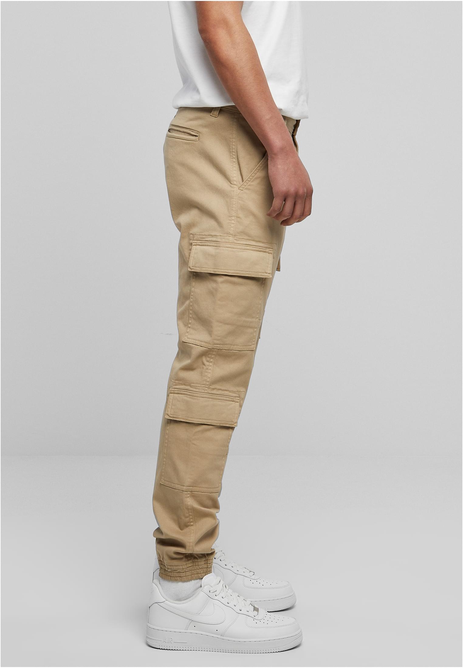 Double Cargo Twill Jogging Pants | warmsand