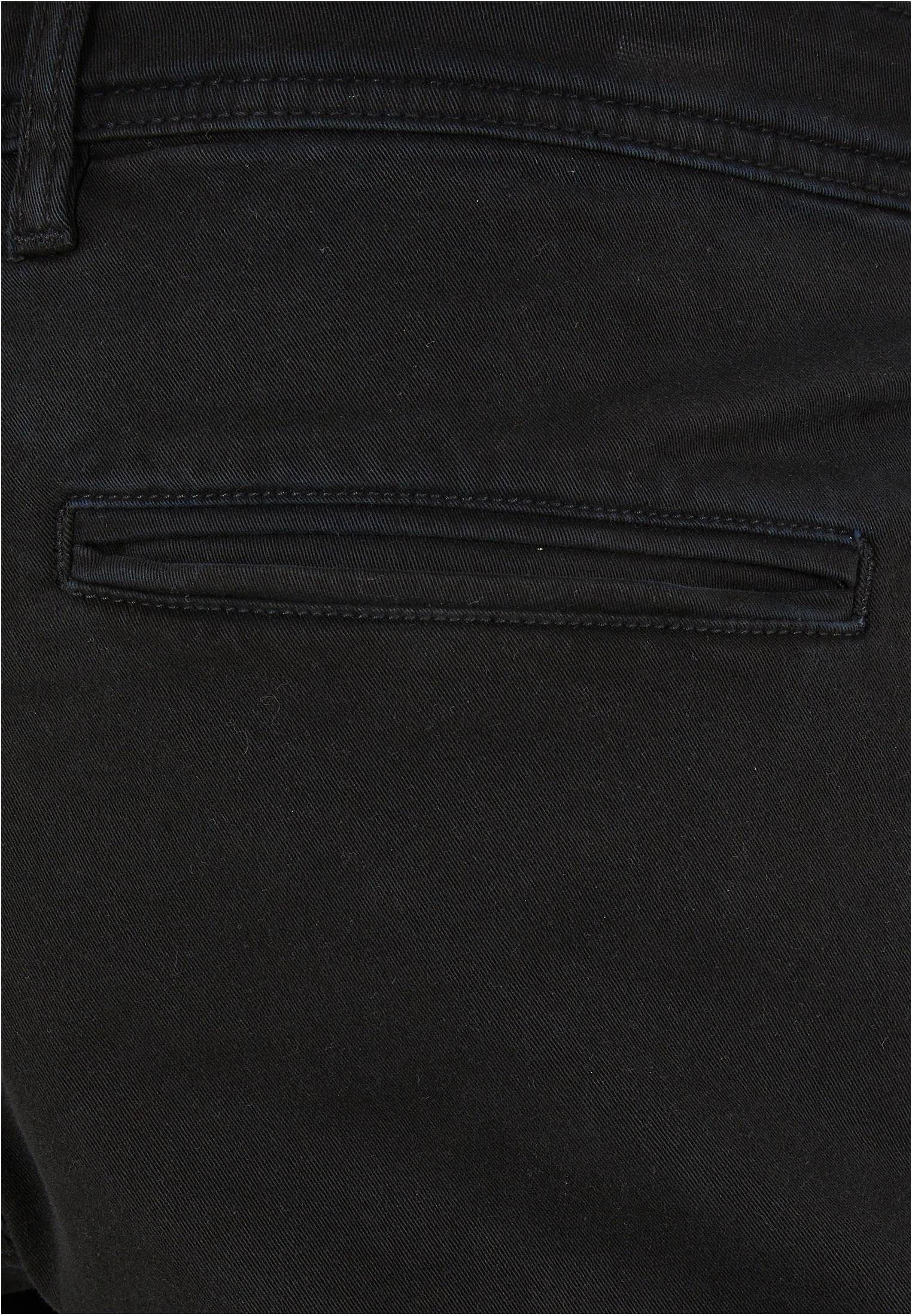 Double Cargo Twill Jogging Pants | black