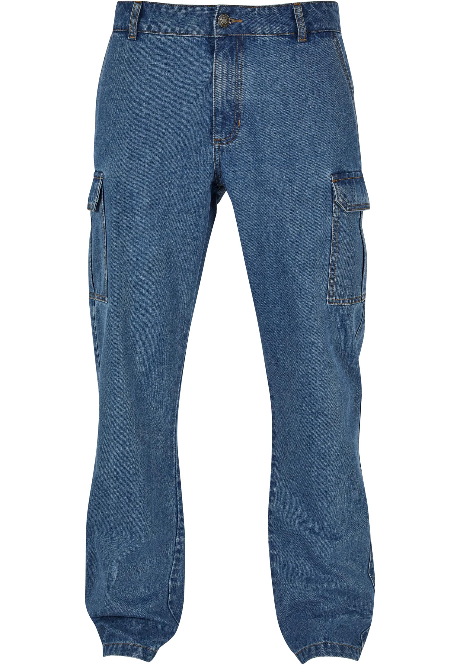 Straight Leg Cargo Jeans | light blue washed