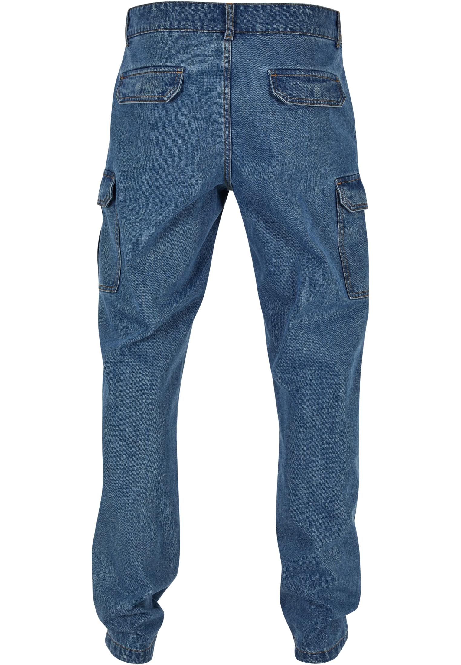 Straight Leg Cargo Jeans | light blue washed