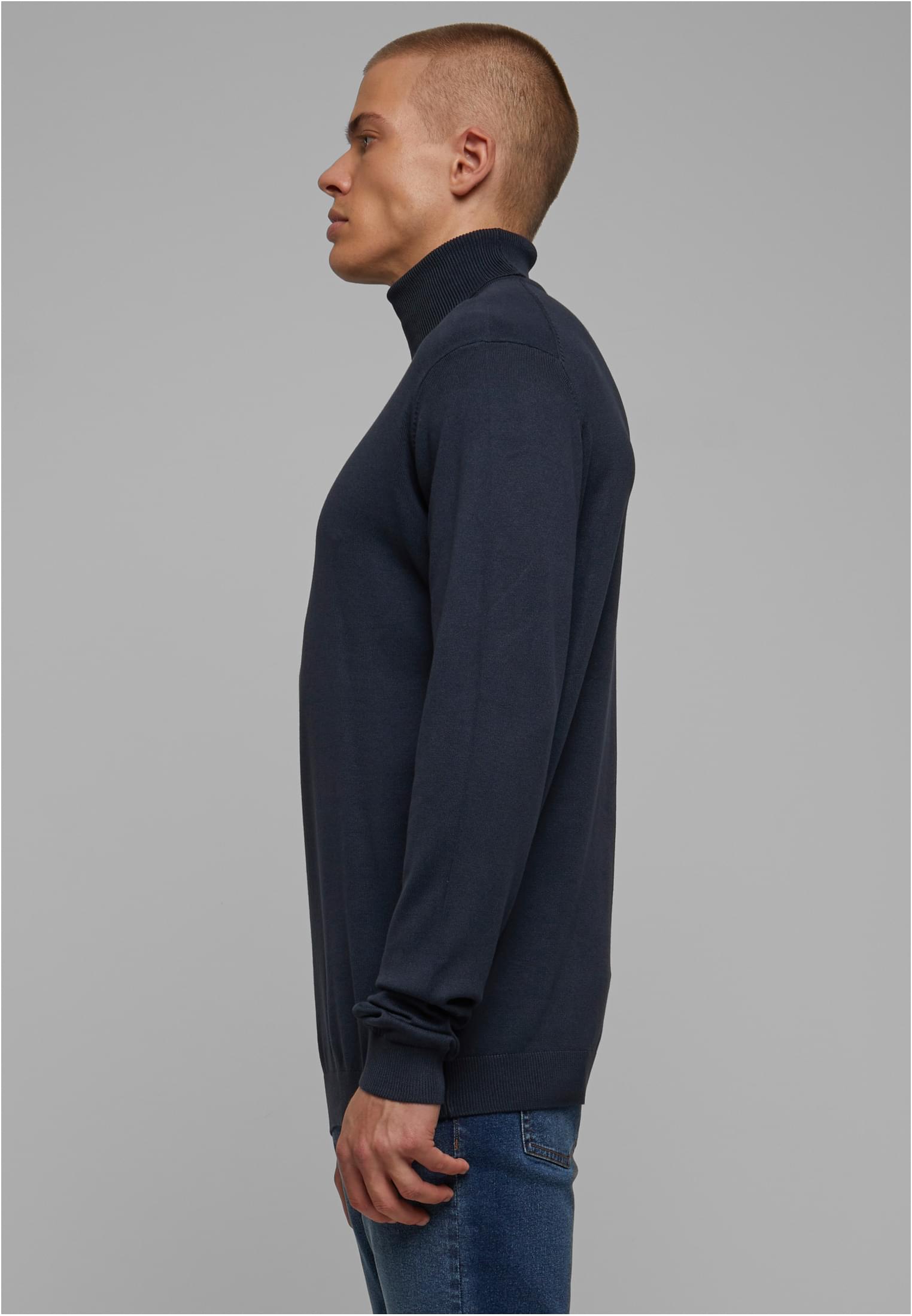 Knitted Turtleneck Sweater | navy