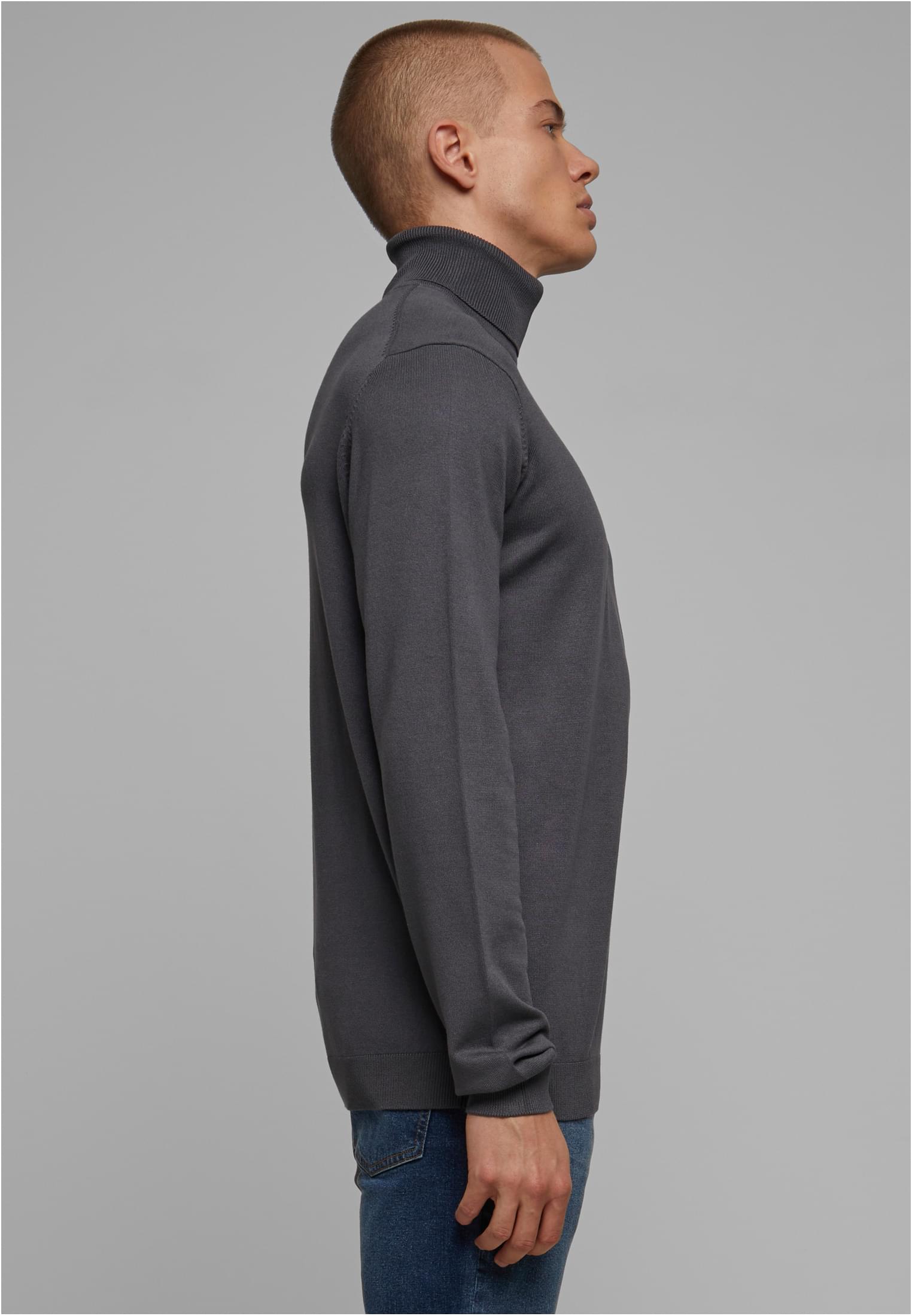 Knitted Turtleneck Sweater | darkgrey