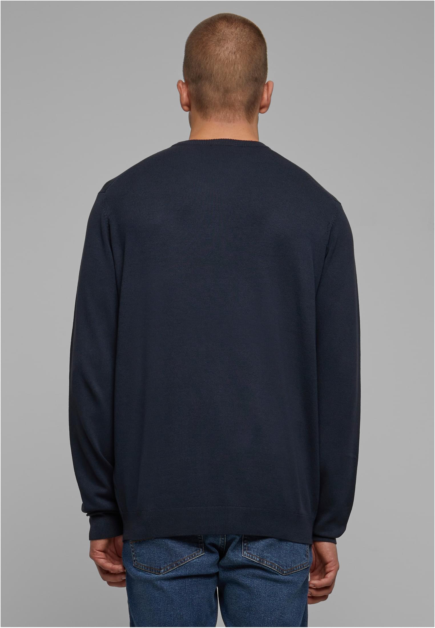 Knitted Crewneck Sweater | navy