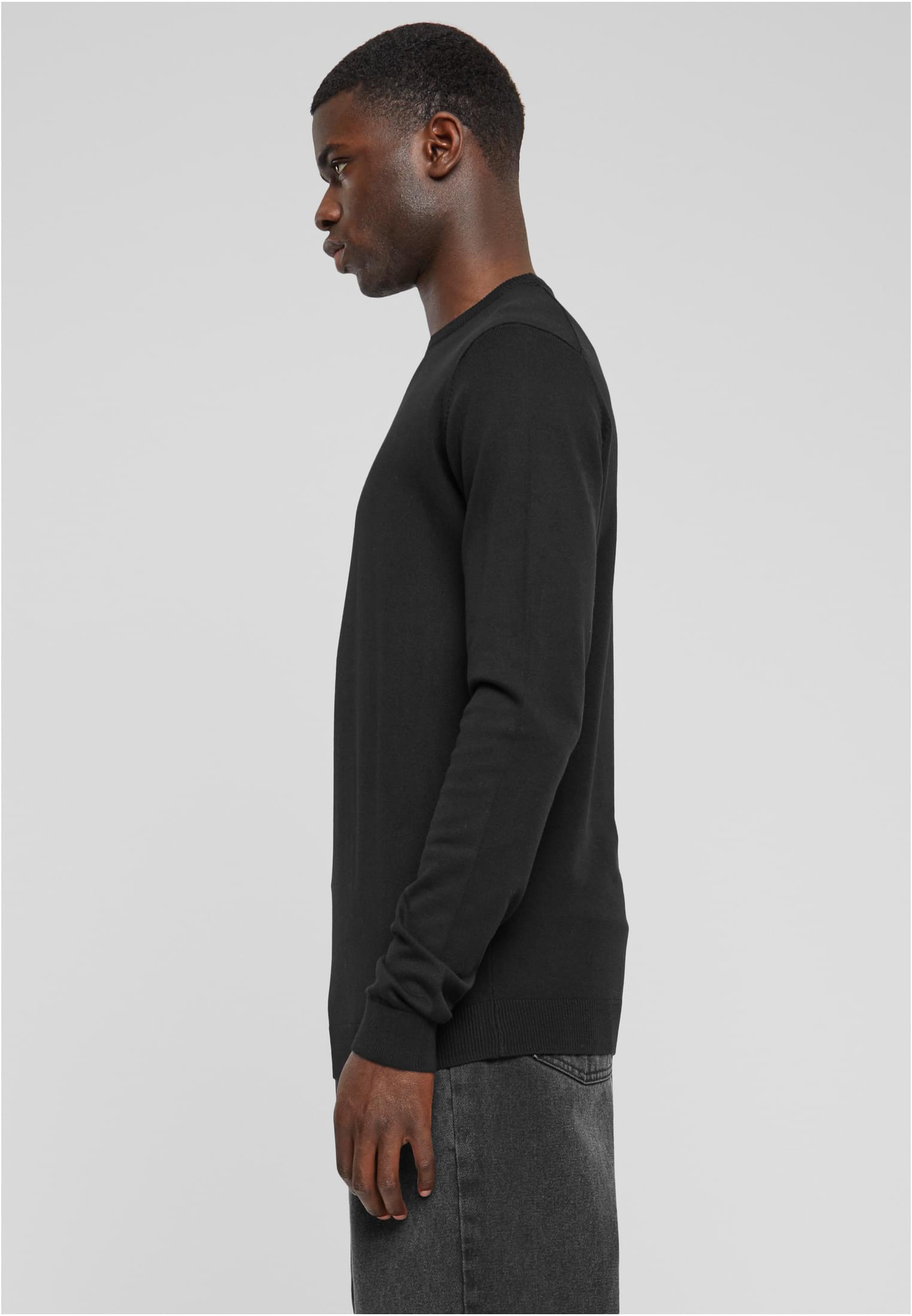 Knitted Crewneck Sweater | black