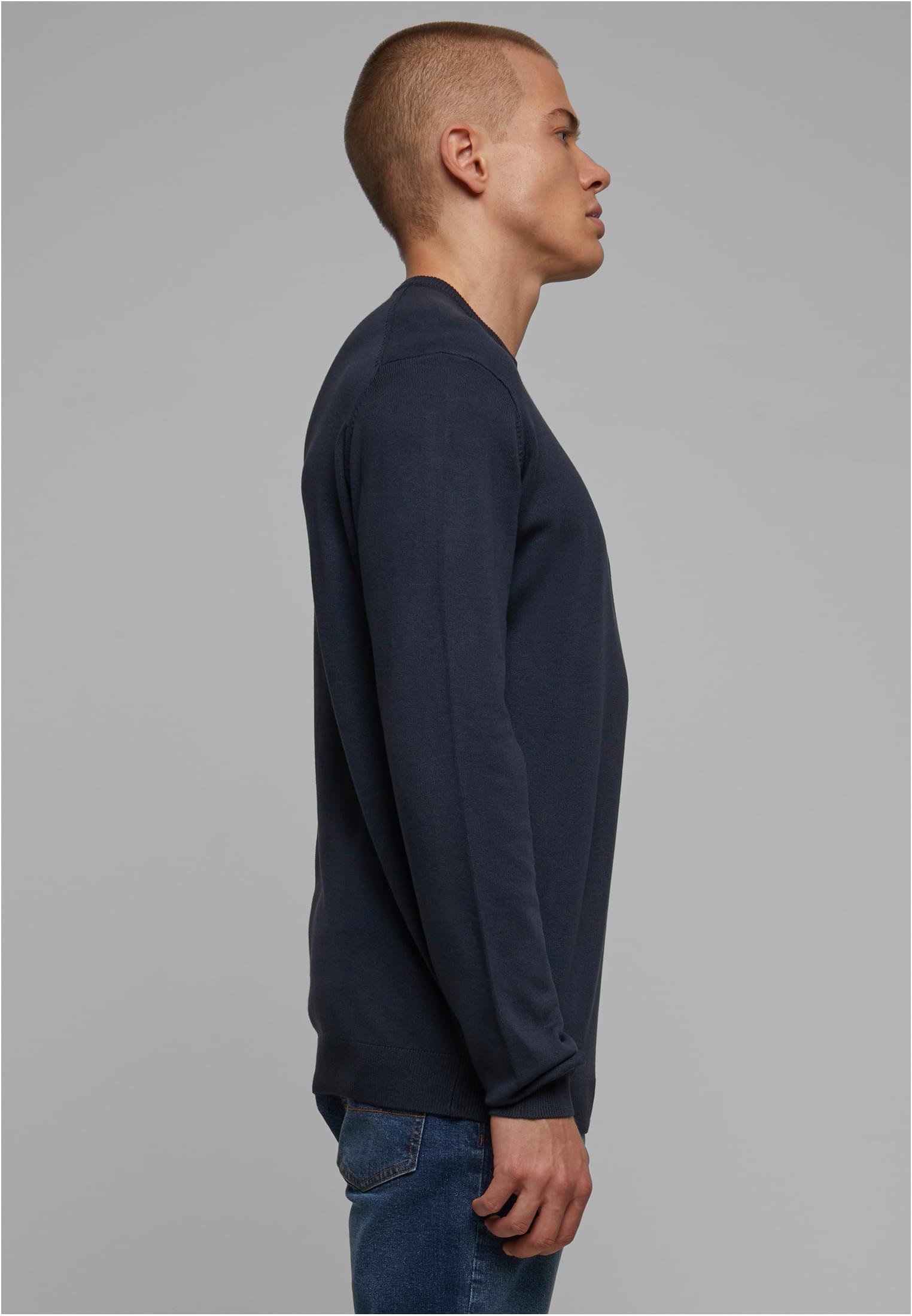 Knitted Crewneck Sweater | navy