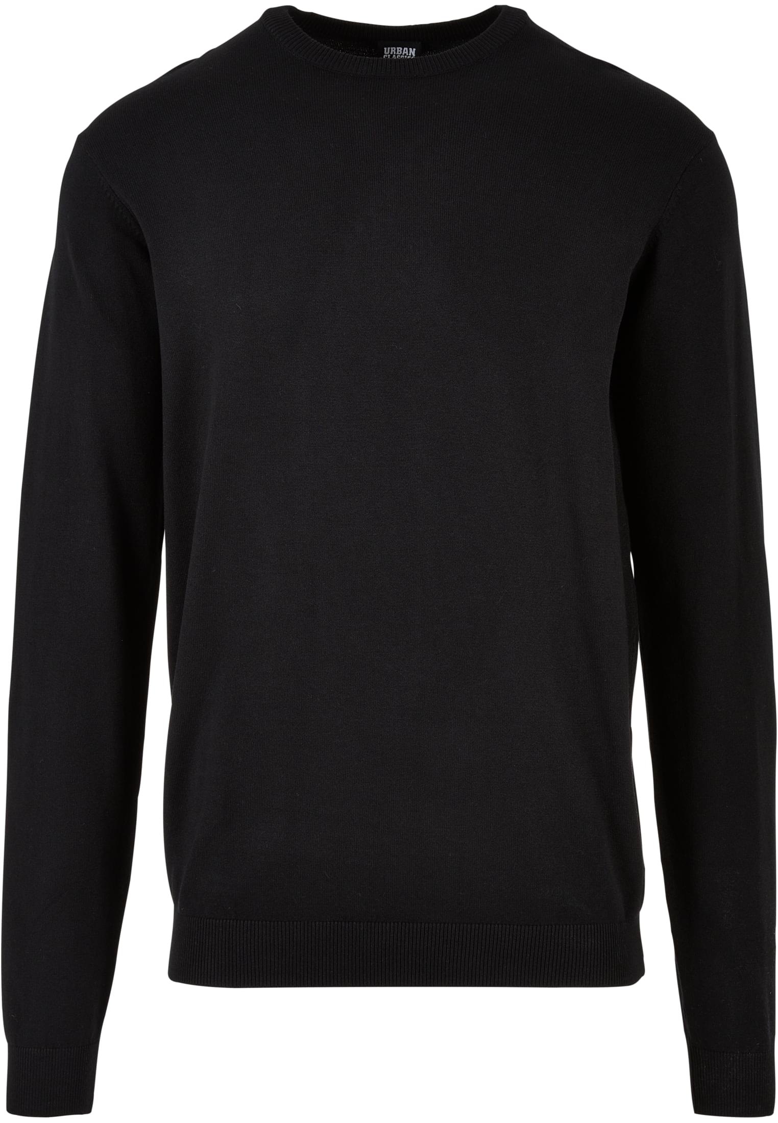 Knitted Crewneck Sweater | black