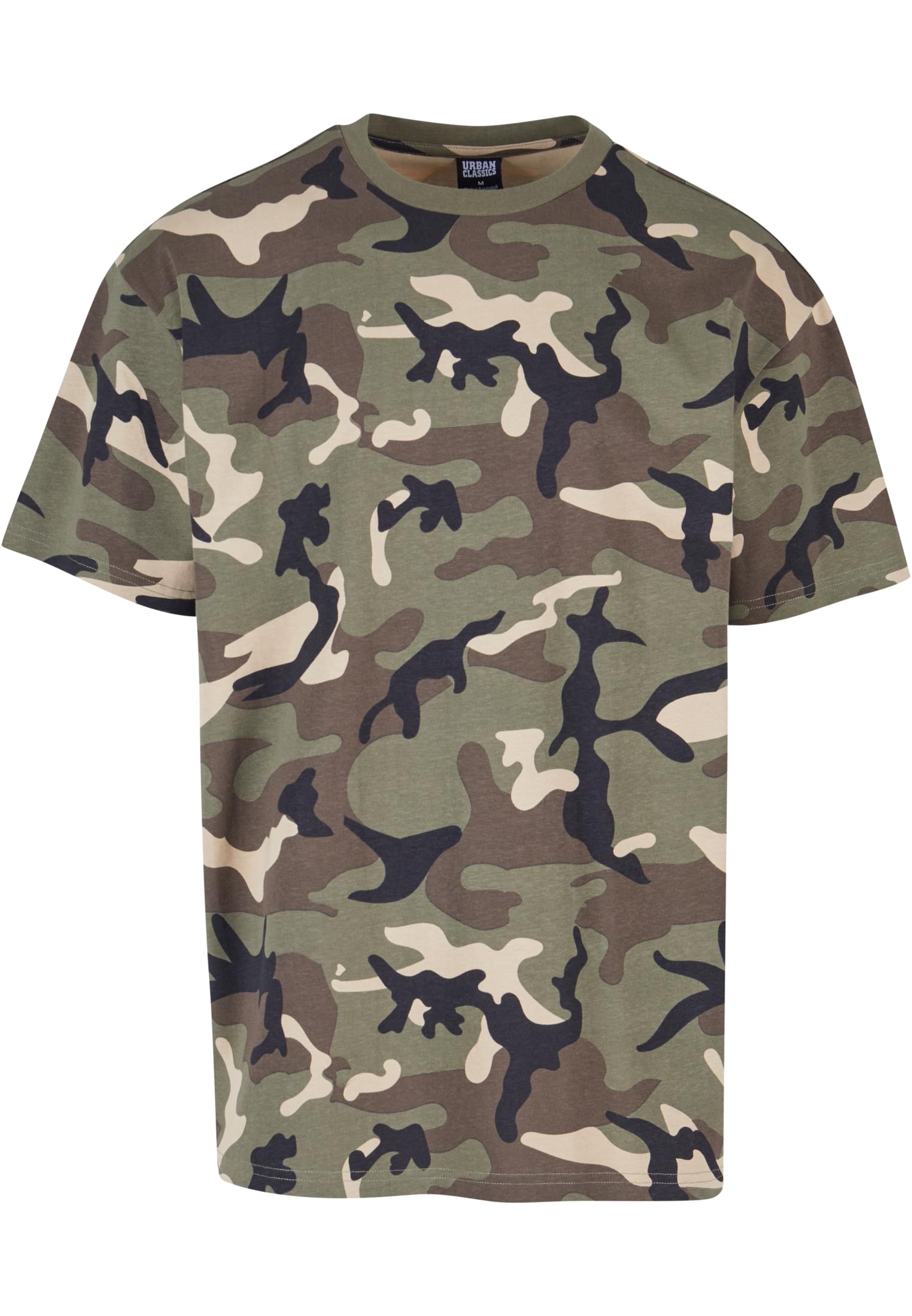 Heavy Oversized Camo Tee | wood camo aop