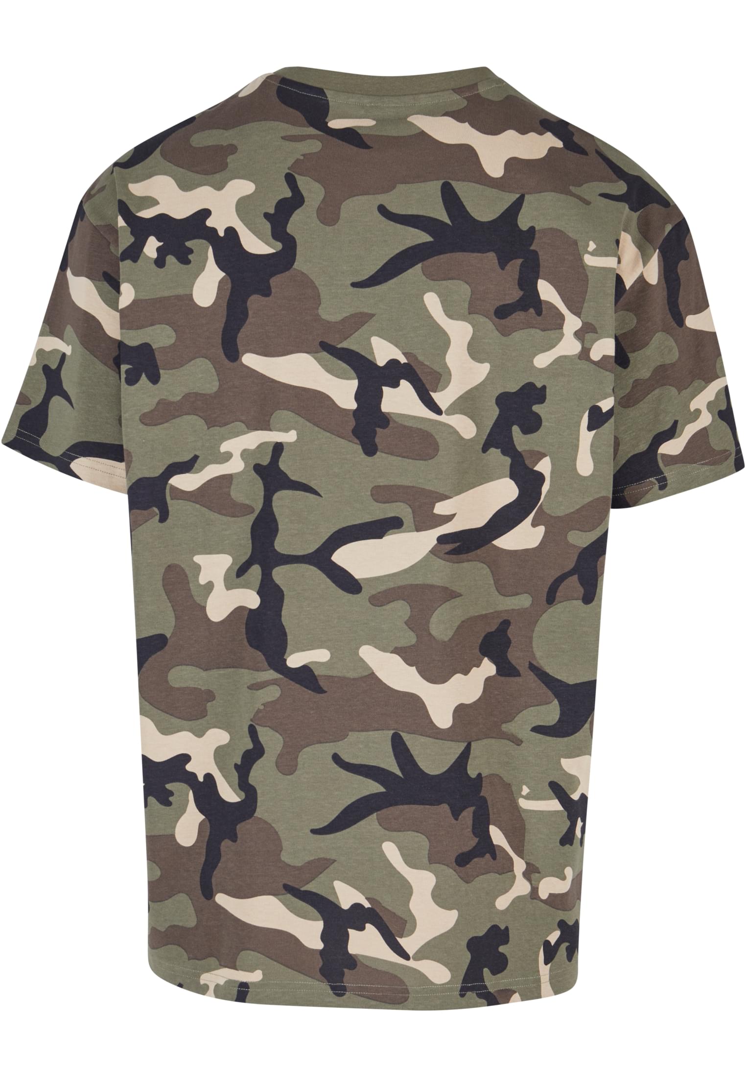 Heavy Oversized Camo Tee | wood camo aop