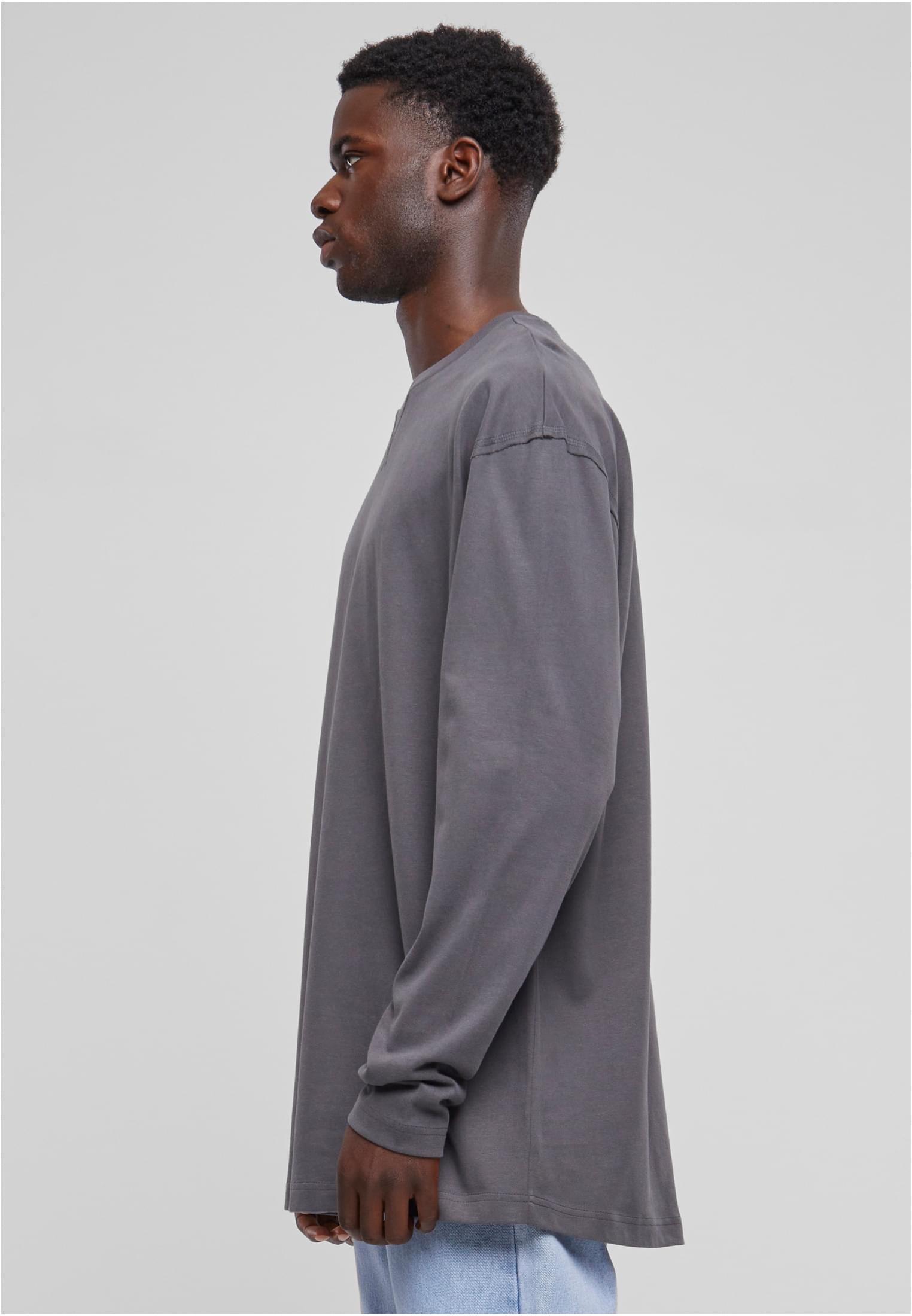 Oversized Open Edge Longsleeve | darkshadow