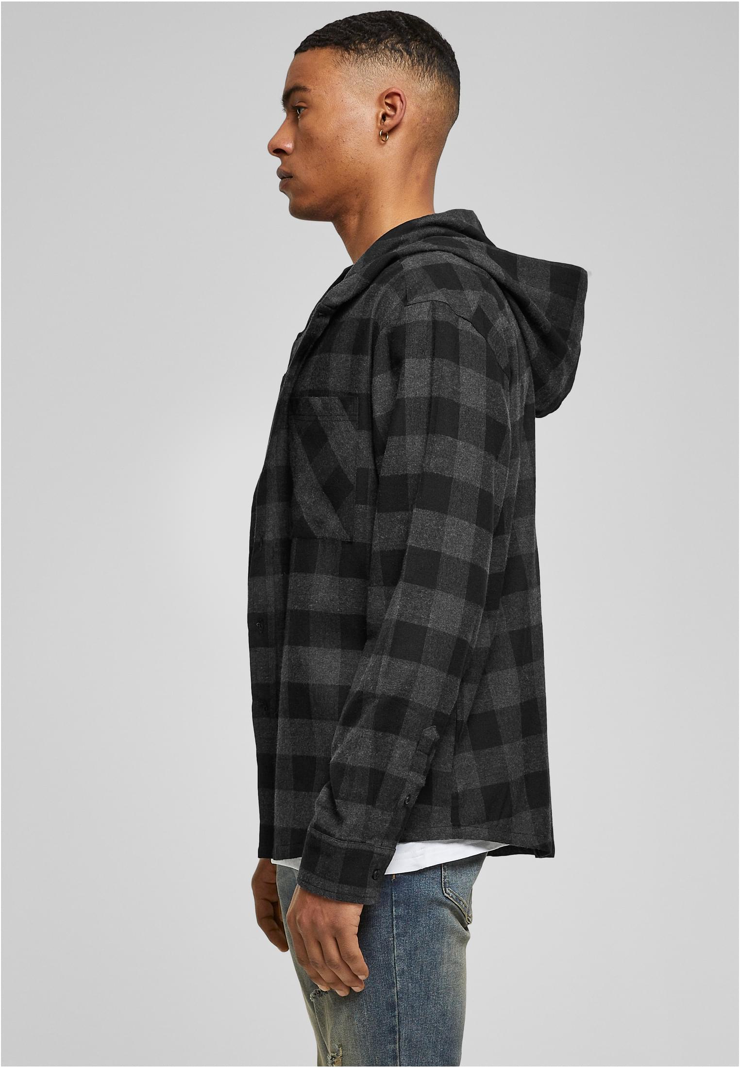 Hooded Shirt | black/charcoal