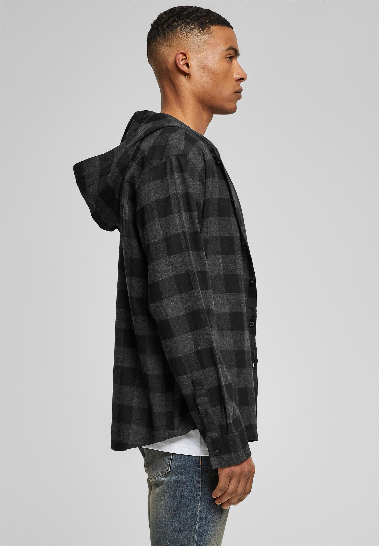 Hooded Shirt | black/charcoal