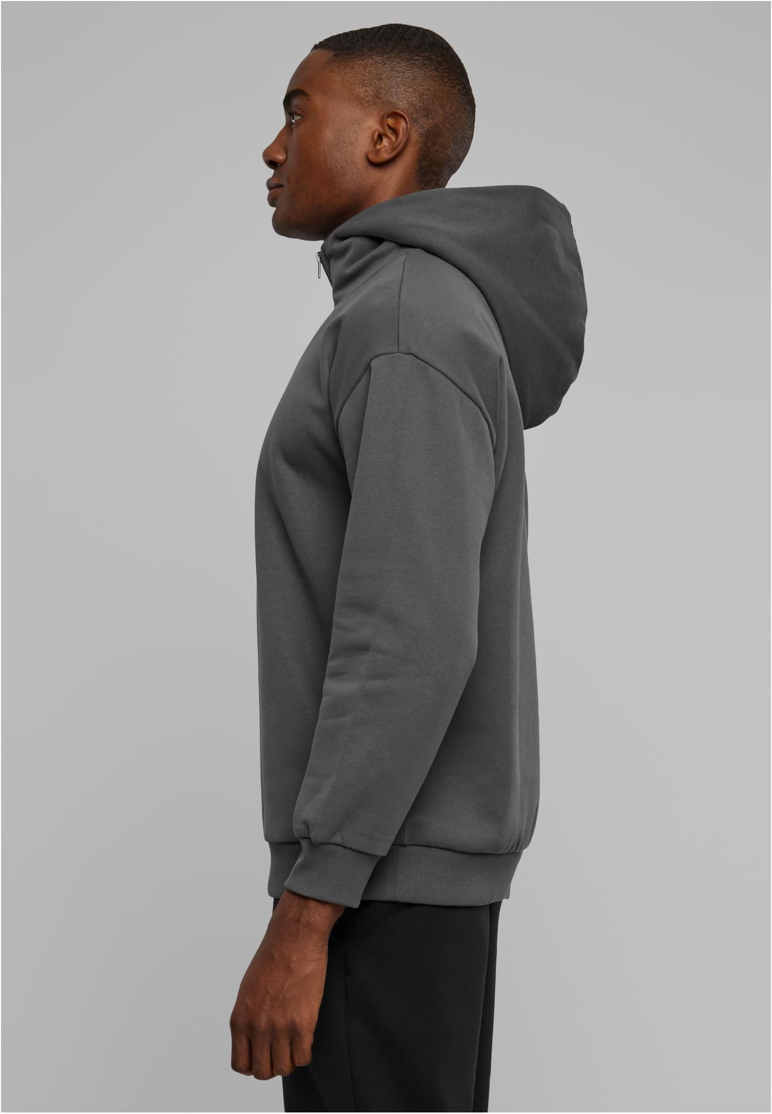 Zipped High Neck Hoody | darkshadow