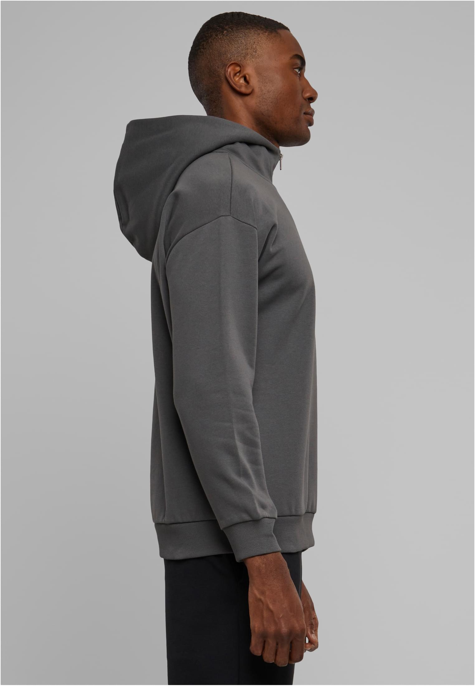 Zipped High Neck Hoody | darkshadow