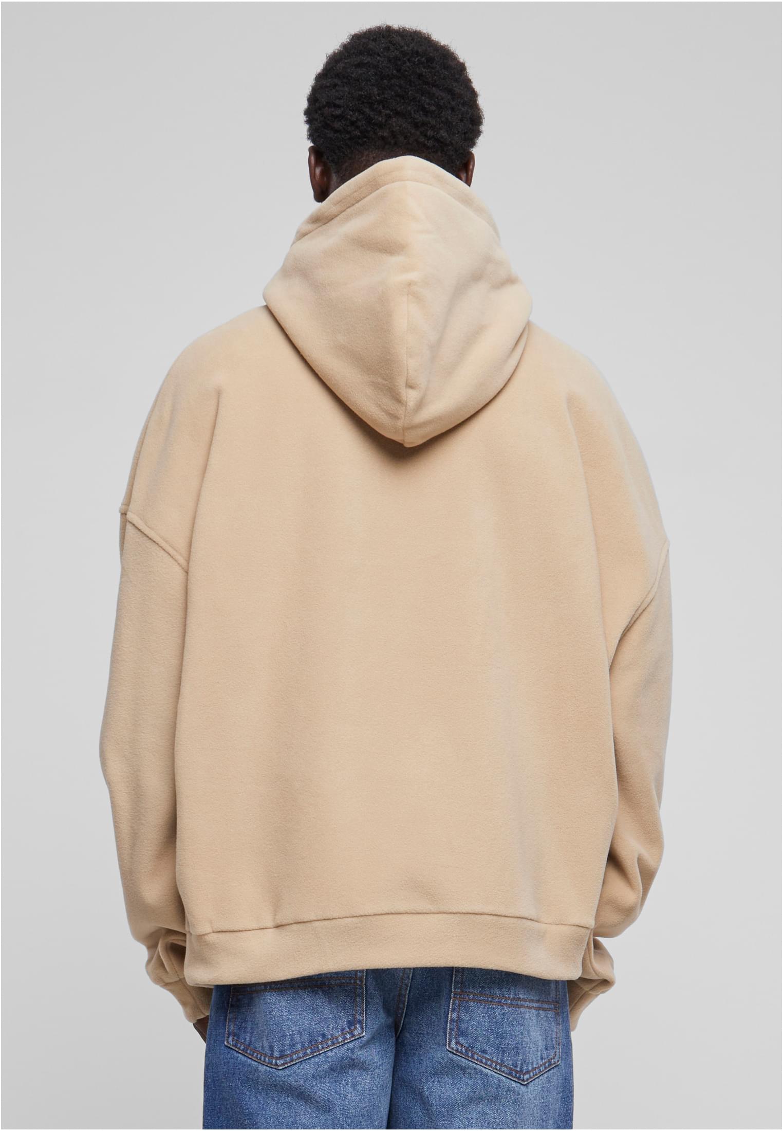 Oversized Polar Fleece Half Zip Hoody | wetsand